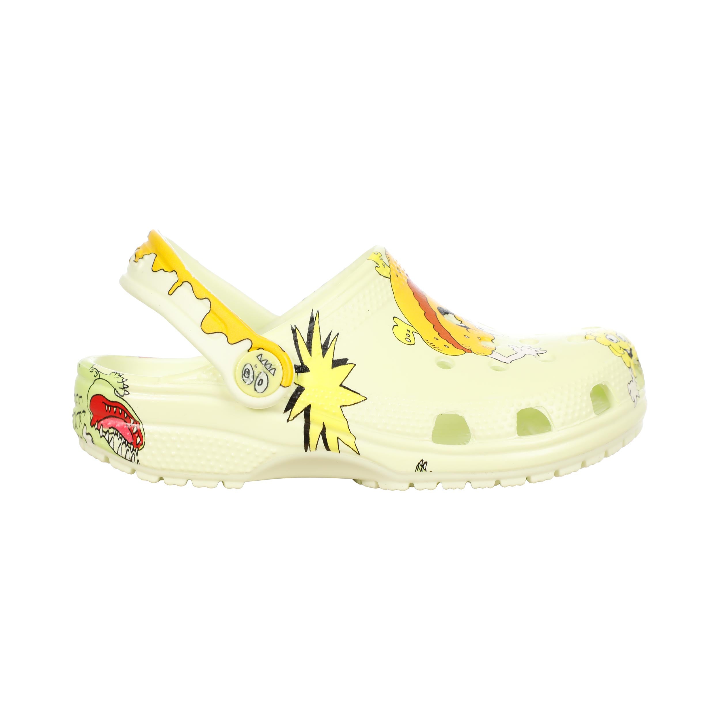 Crocs Classic Glow Klapki kąpielowe Dzieci - zieleń, wielokolorowy
