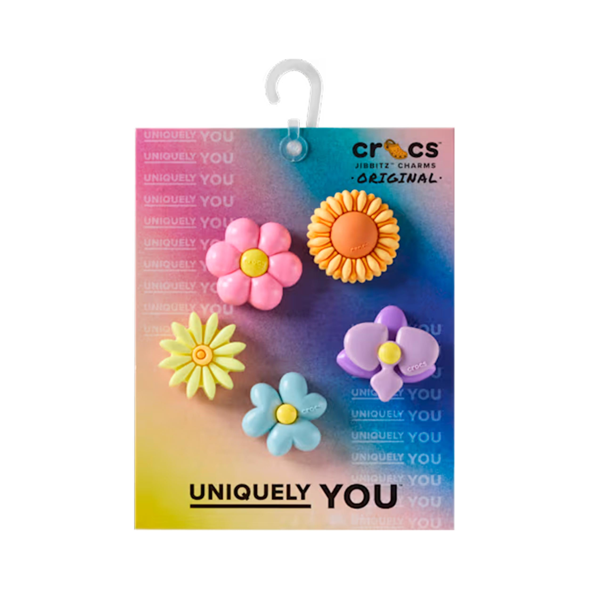 Crocs Puffy Flower Inne Unisex - jasnoniebieski, róż