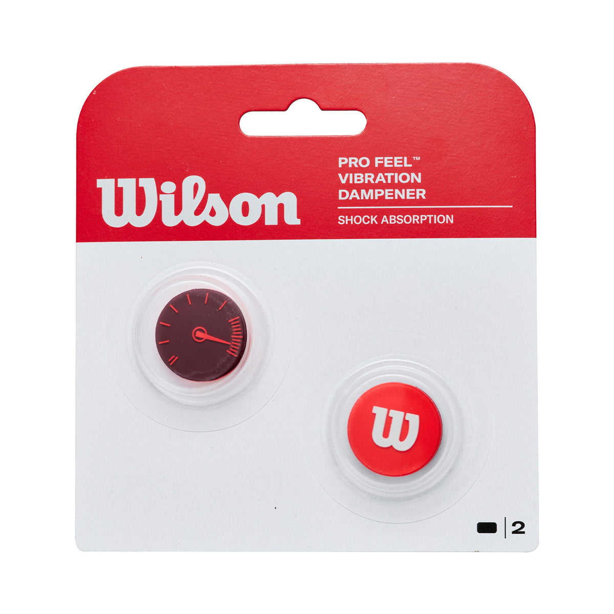Wilson Defyer Amortyzatory Opakowanie 2 szt. - czerwony