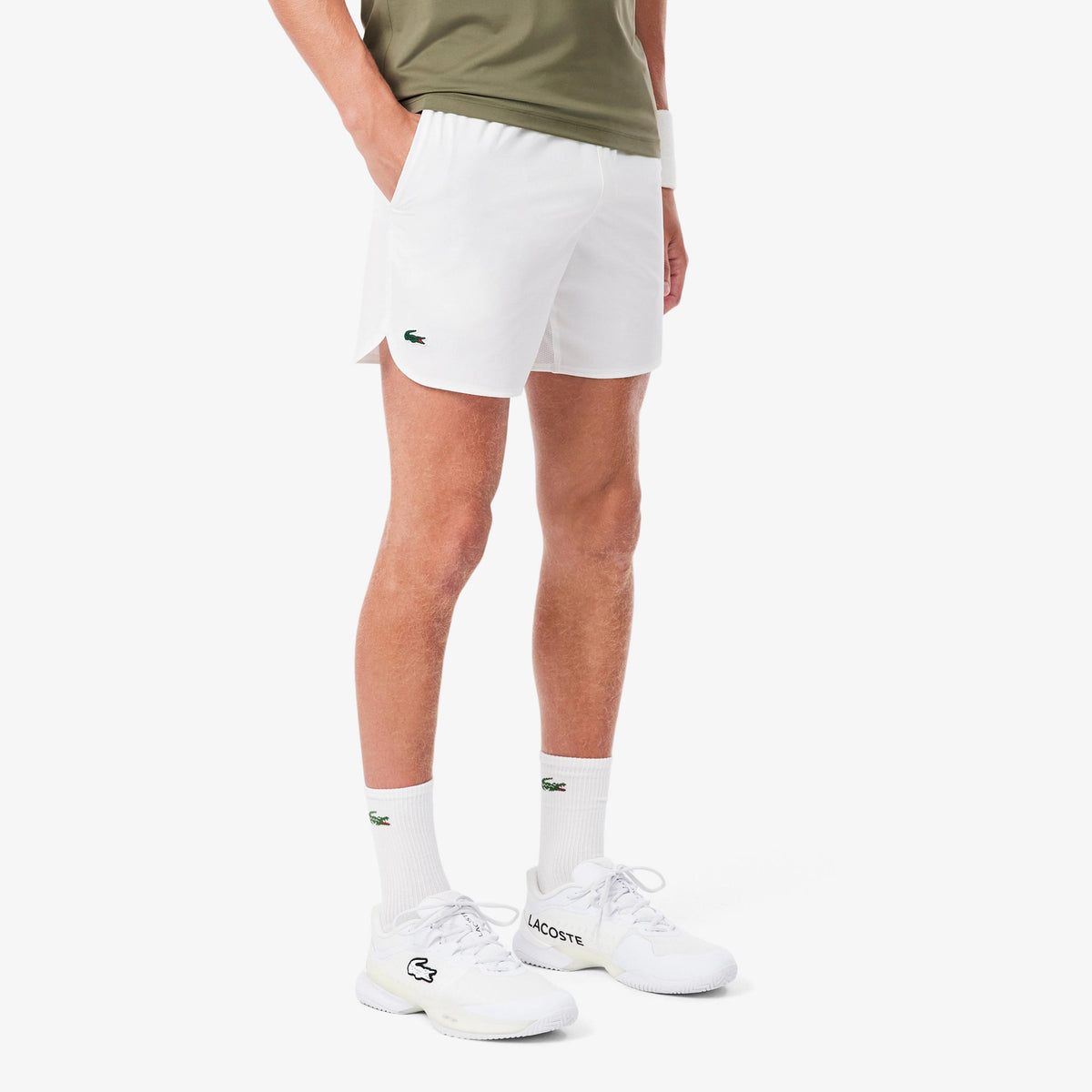 Lacoste Szorty Mężczyźni - biały