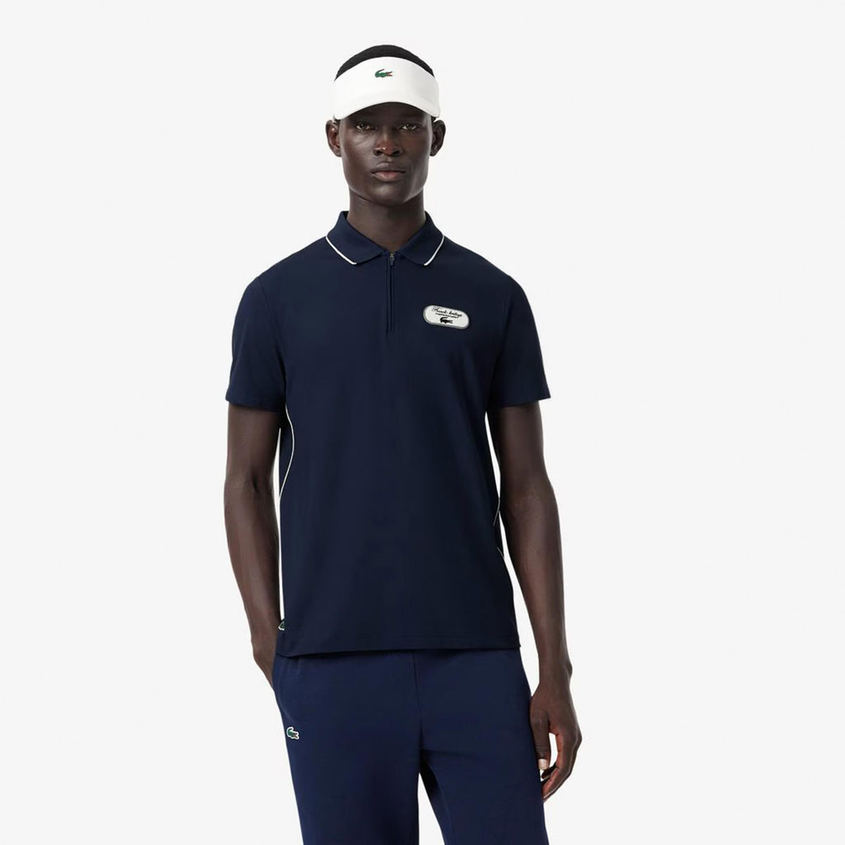 Lacoste Polo Mężczyźni - ciemnoniebieski, biały
