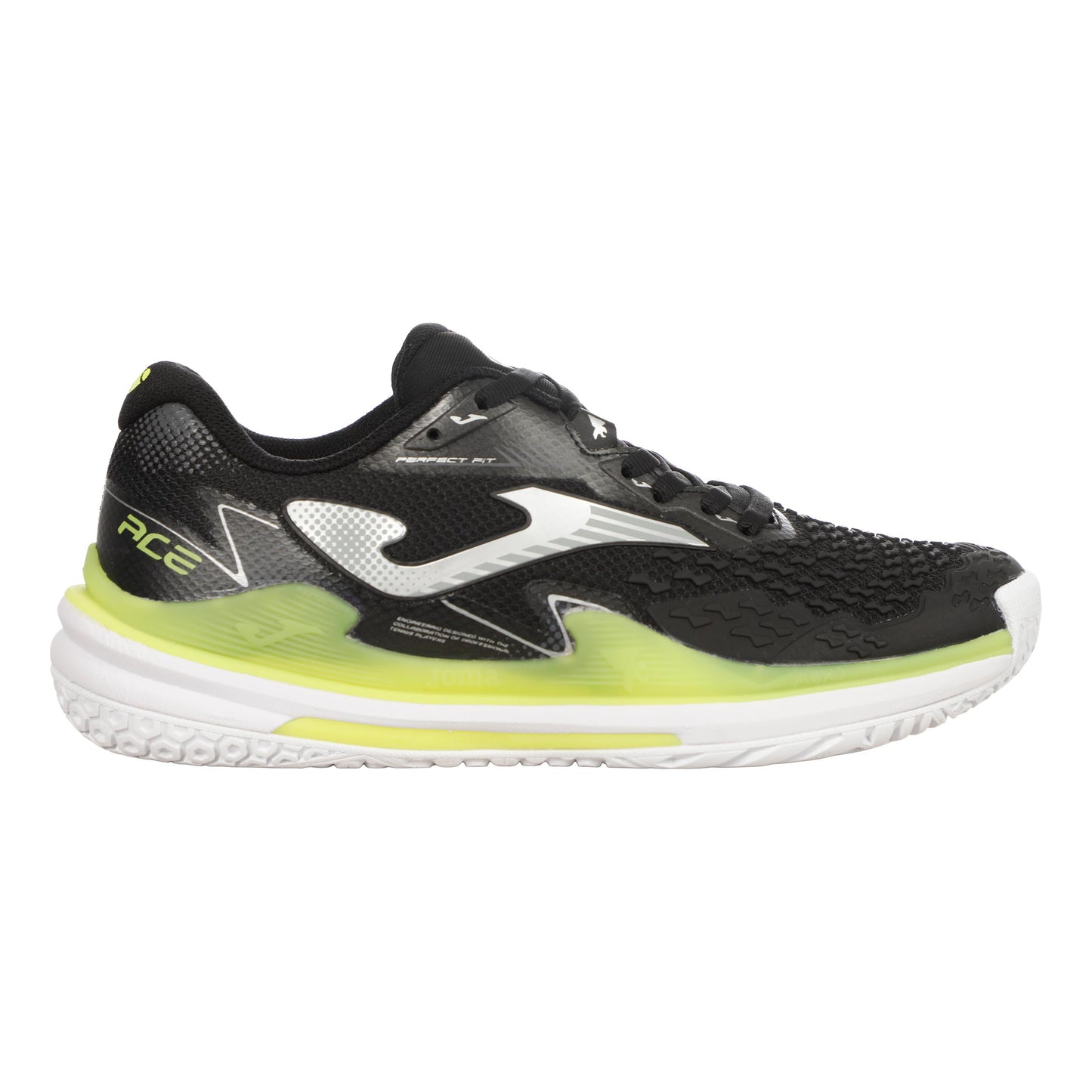 Joma Ace buty do tenisa allcourt Kobiety - czarny, limonka