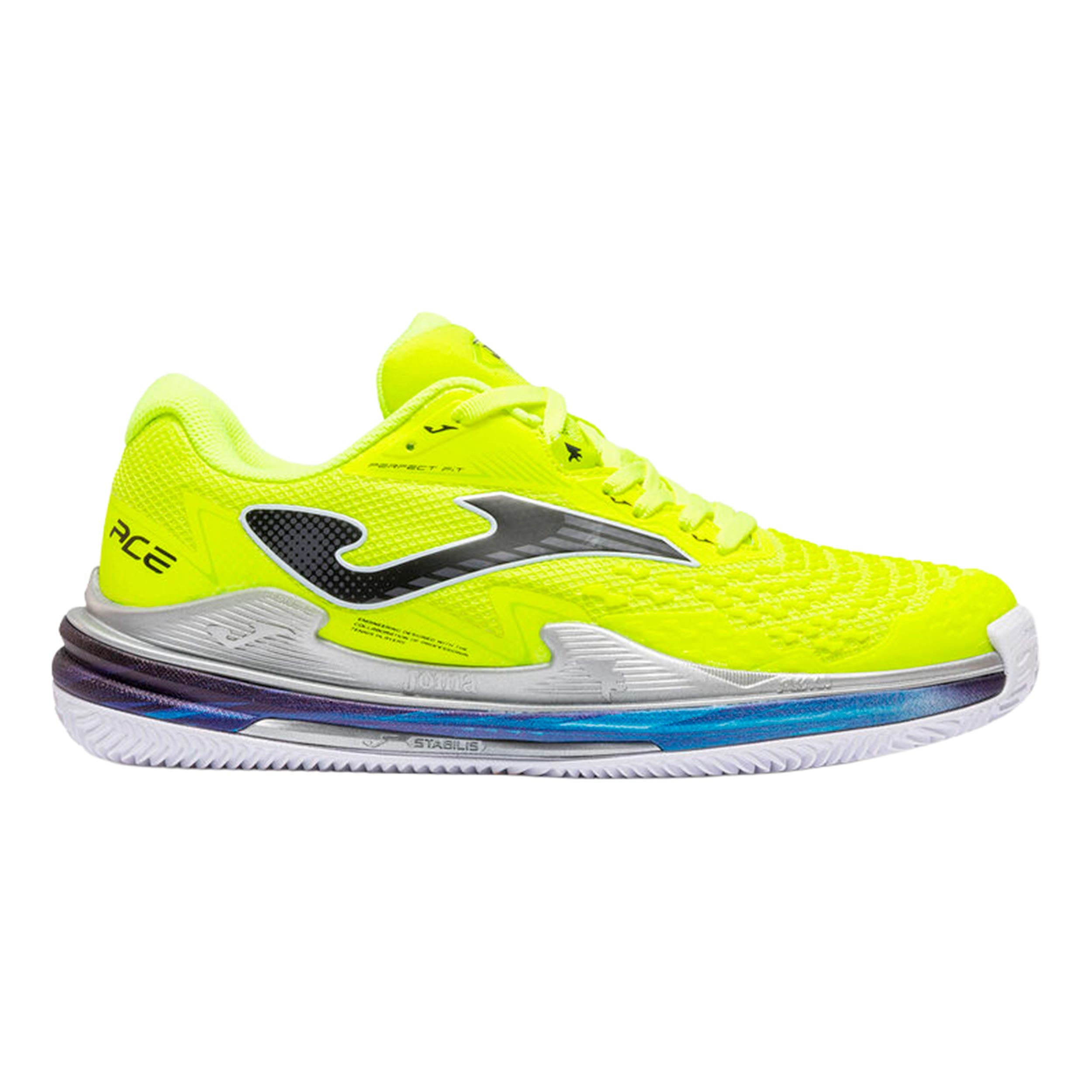 Joma Ace buty do tenisa ziemnego Mężczyźni - neonowy żółty, srebrny