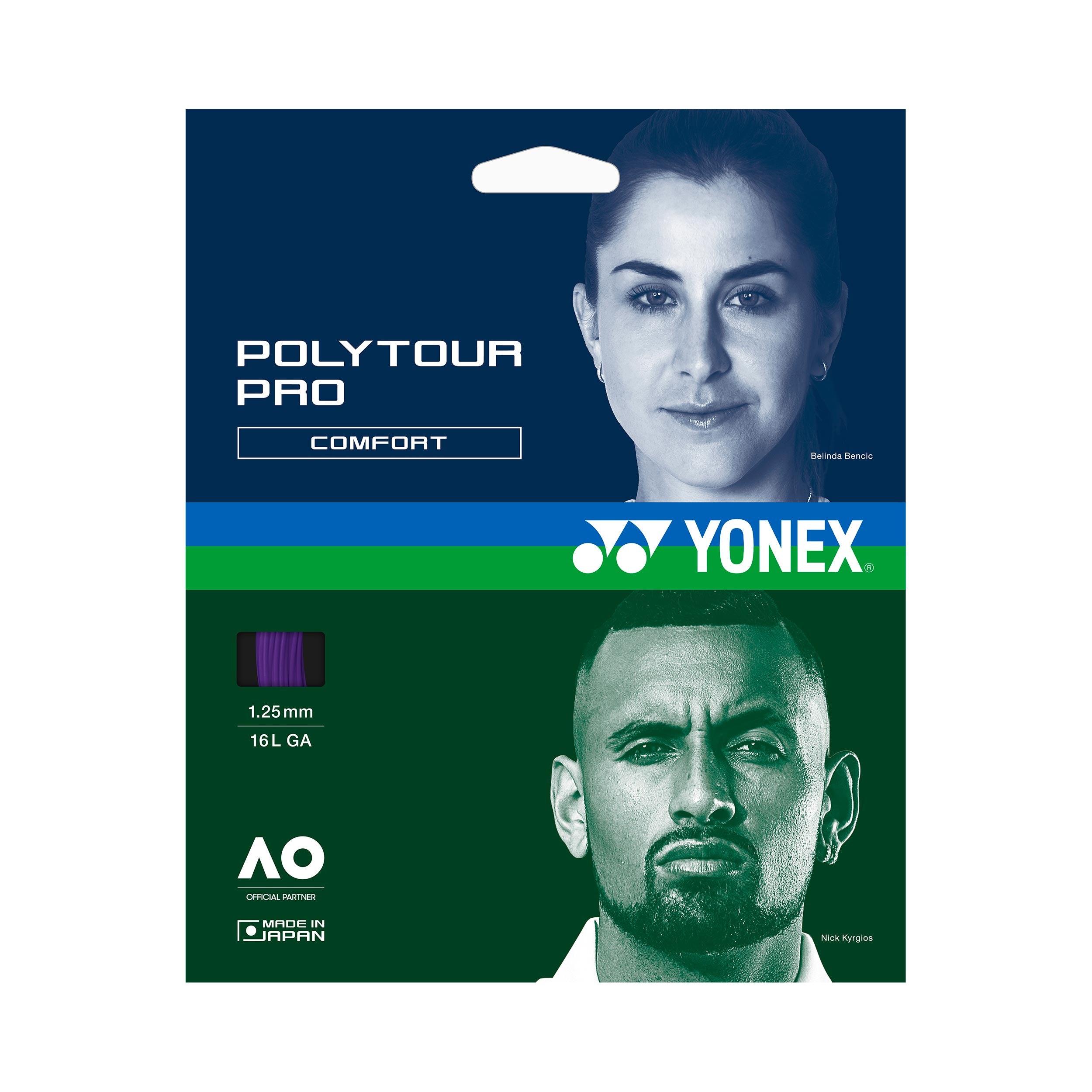 Yonex Poly Tour Pro Midnight Purple Zestaw naciągów 12m - ciemnoniebieski