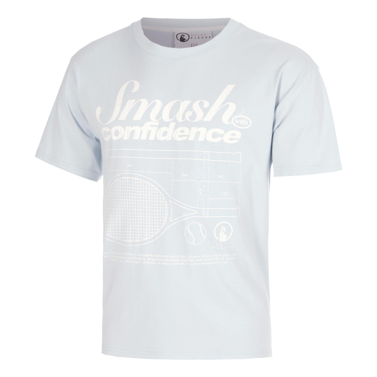 Quiet Please Confidence Loose Fit Koszulka Mężczyźni - jasnoniebieski