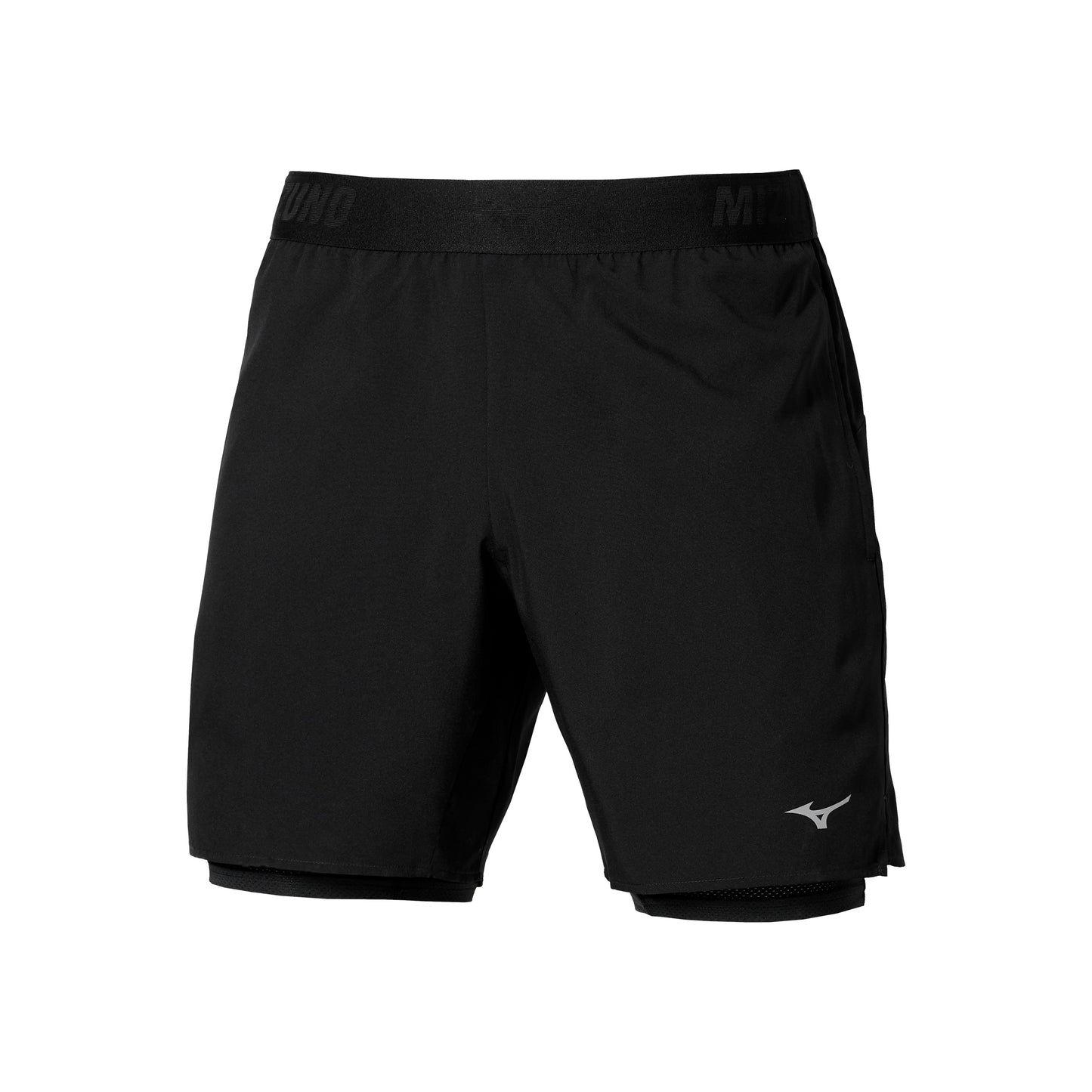 Mizuno Core 5,5in 2in1 Spodenki do biegania Mężczyźni - czarny