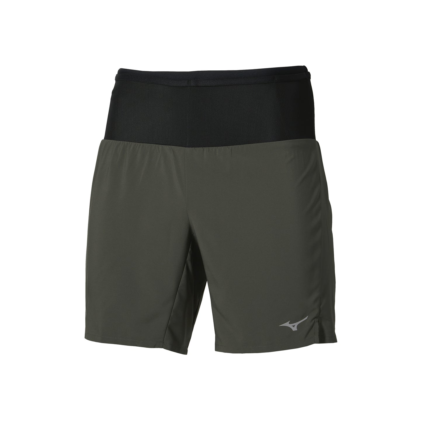 Mizuno Multi Pocket 2in1 Spodenki do biegania Mężczyźni - ciemnozielony