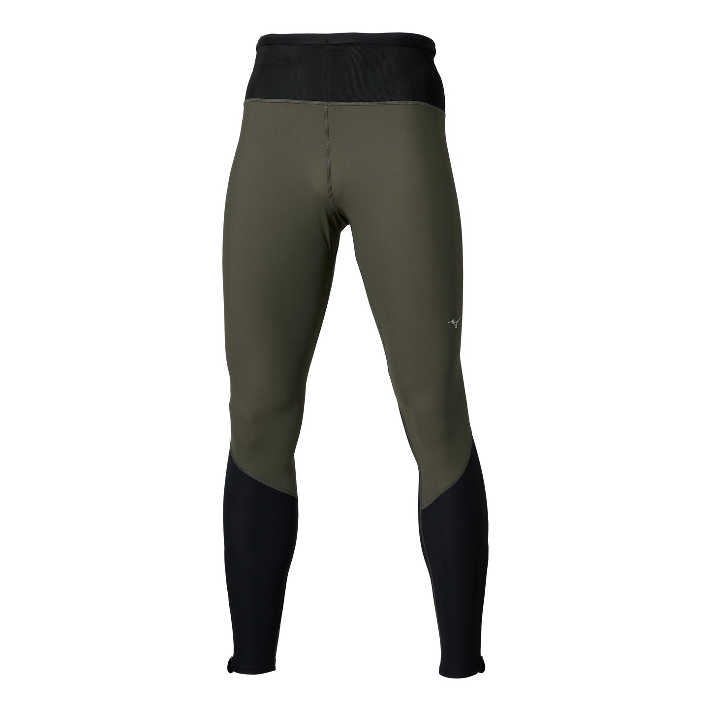 Mizuno Multi Pocket  Getry do biegania Mężczyźni - oliwka, czarny
