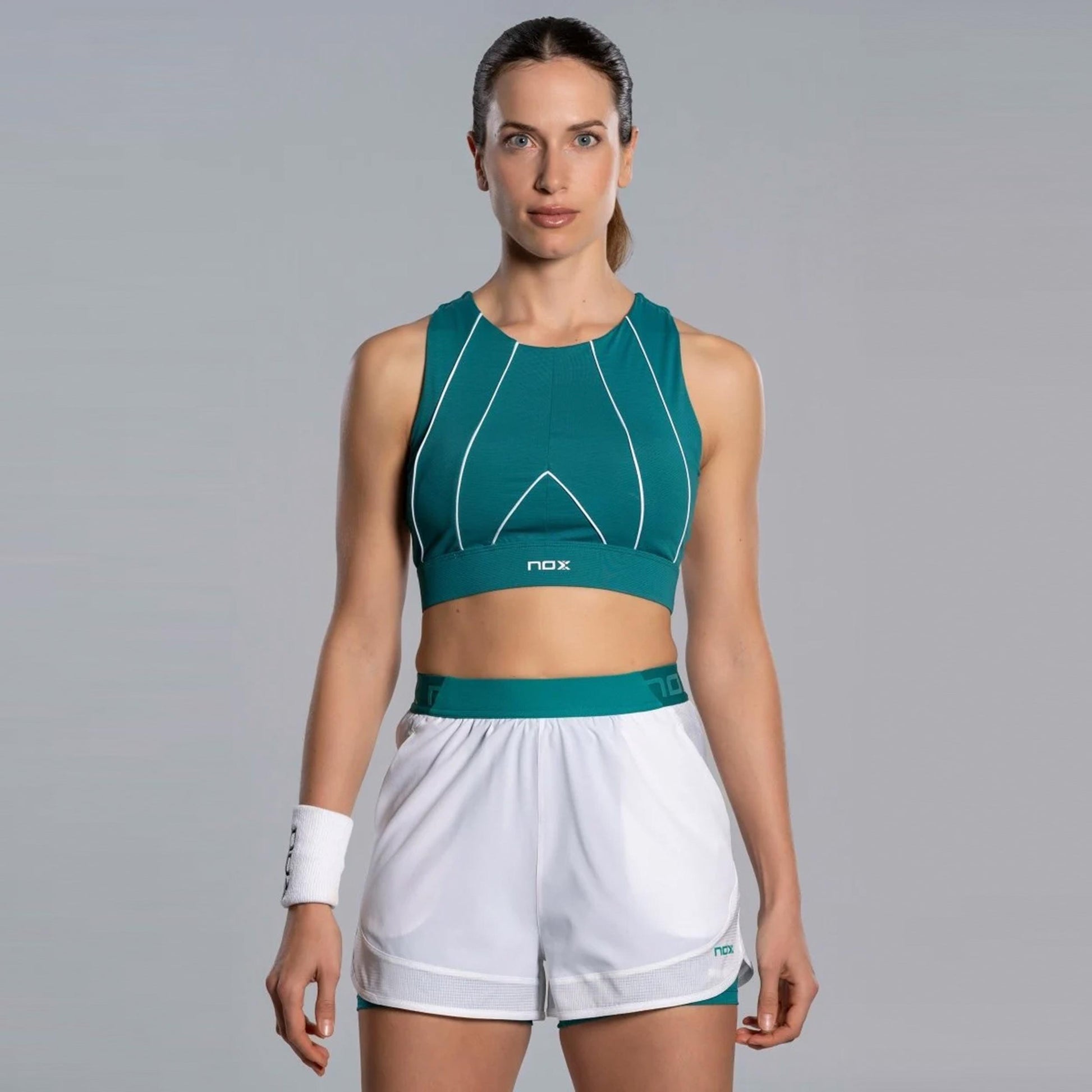 NOX Pro Tank top Kobiety - niebiesko-zielony