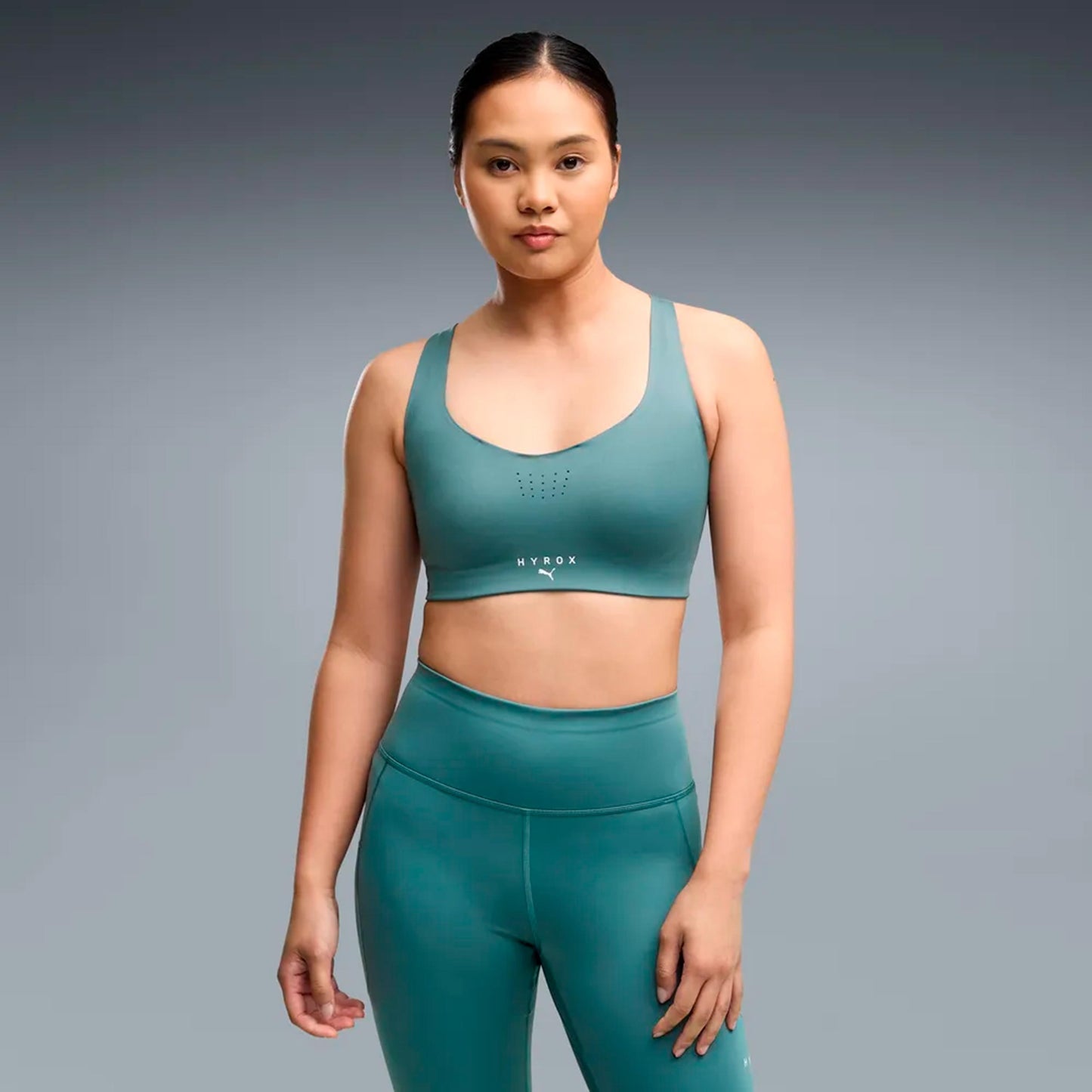 Puma HYROX PWRMODE  Stanik sportowy Kobiety - zieleń