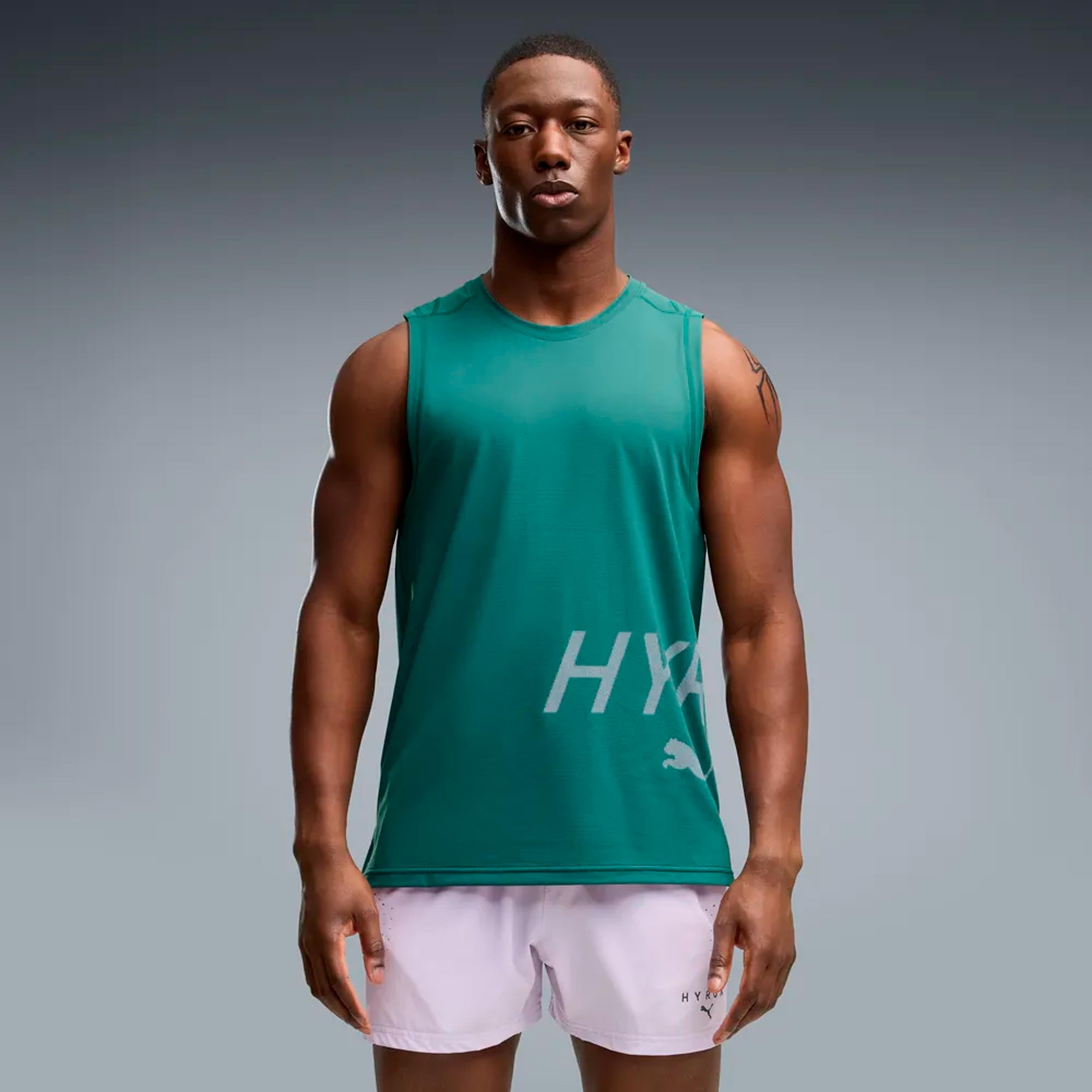 Puma HYROX PWRMODE Training  Koszulka do biegania Mężczyźni - zieleń