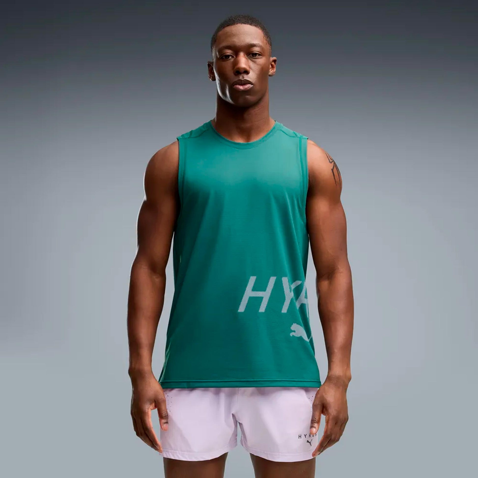 Puma HYROX PWRMODE Training  Koszulka do biegania Mężczyźni - zieleń