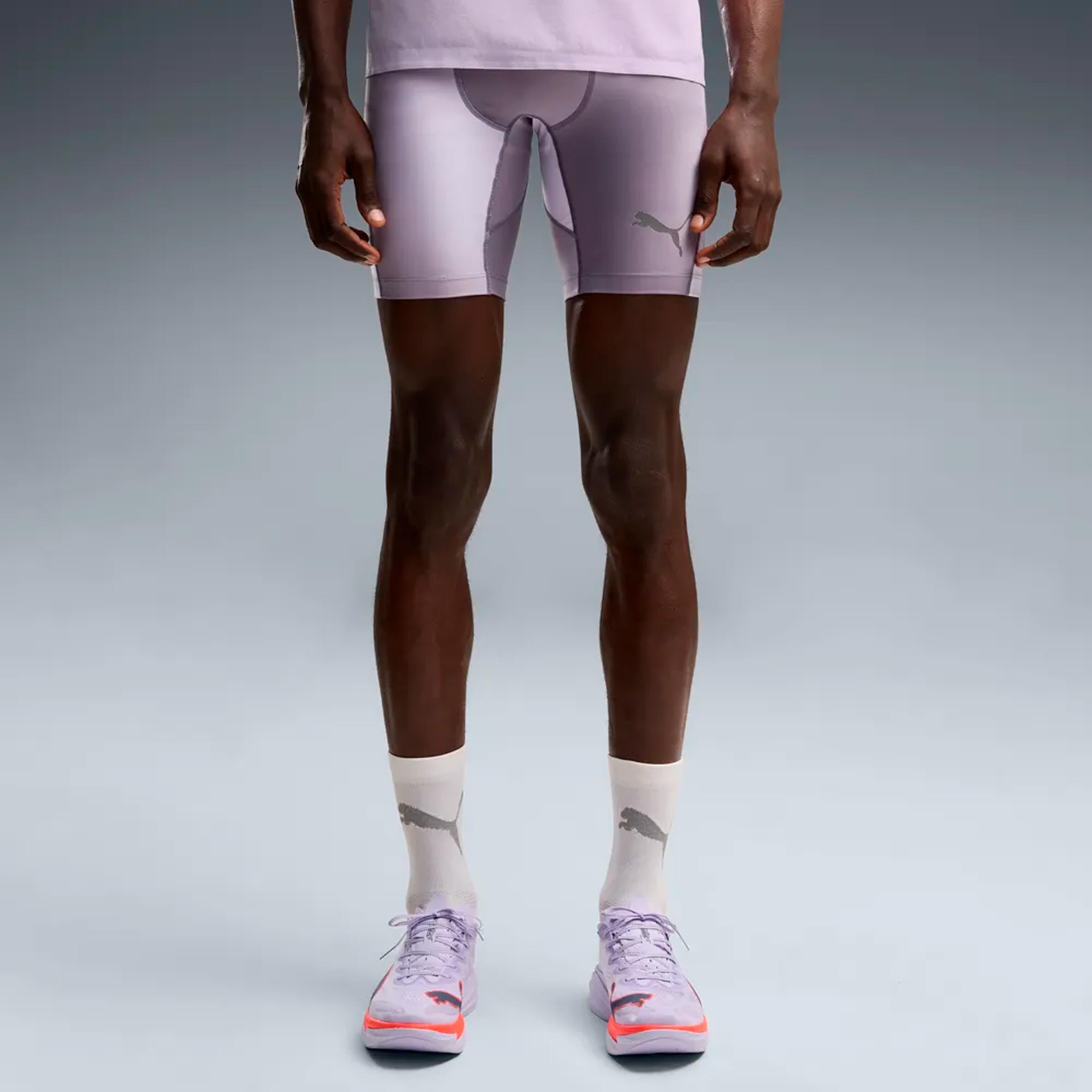 Puma Lightspeed AOP 8in half  Getry do biegania Mężczyźni - szary