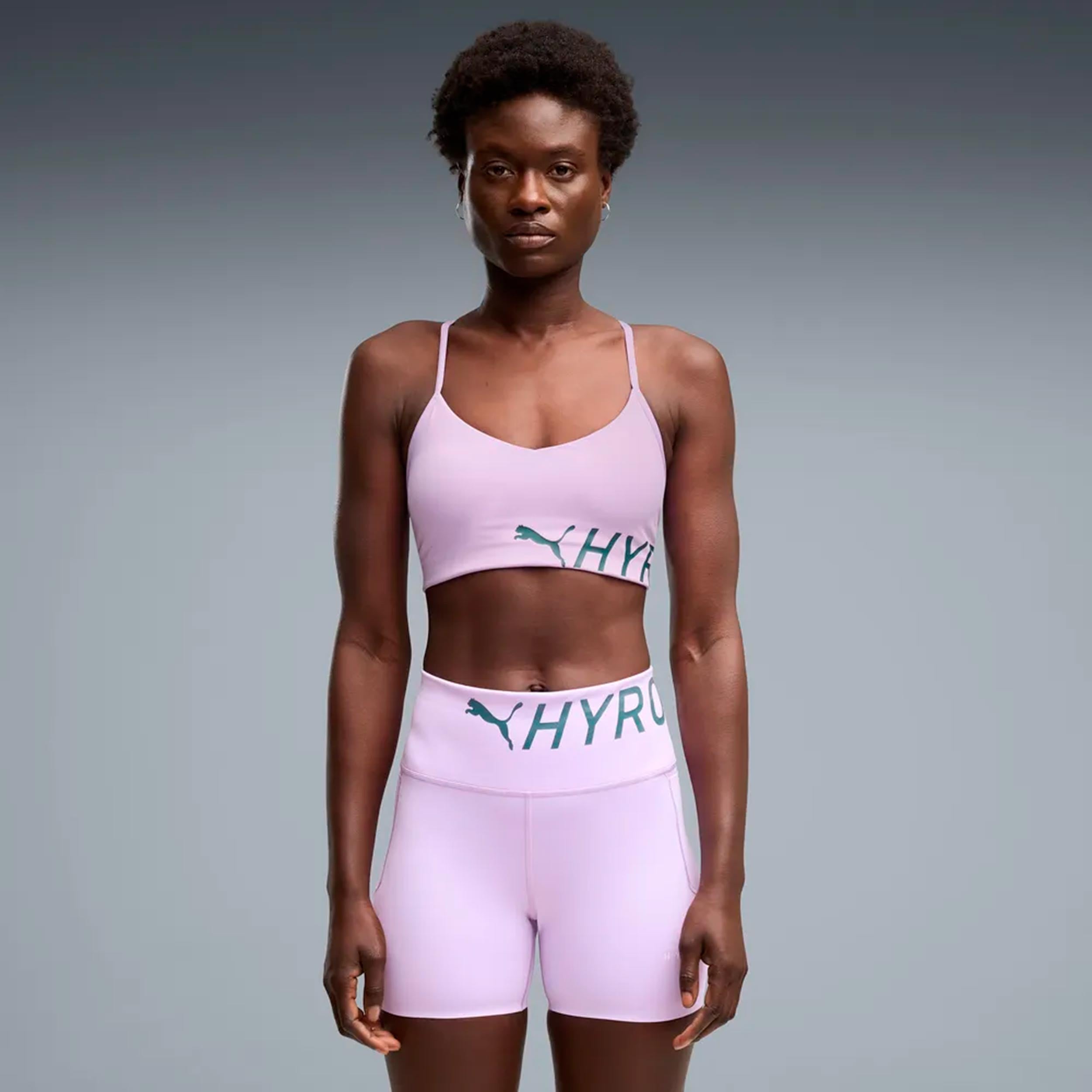 Puma HYROX Strappy PWRMODE  Stanik sportowy Kobiety - liliowy