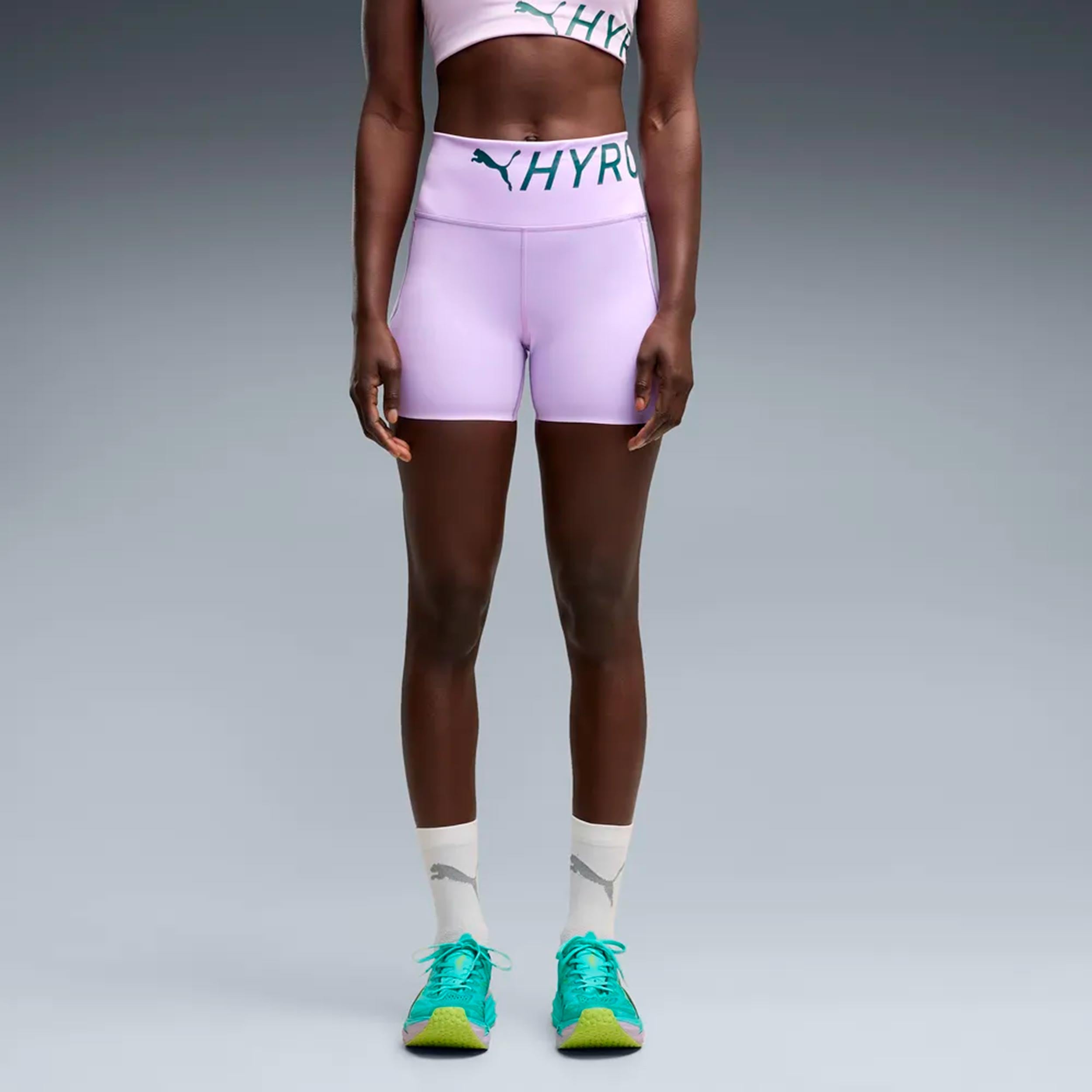 Puma HYROX PWRMODE 4in   Getry do biegania Kobiety - liliowy