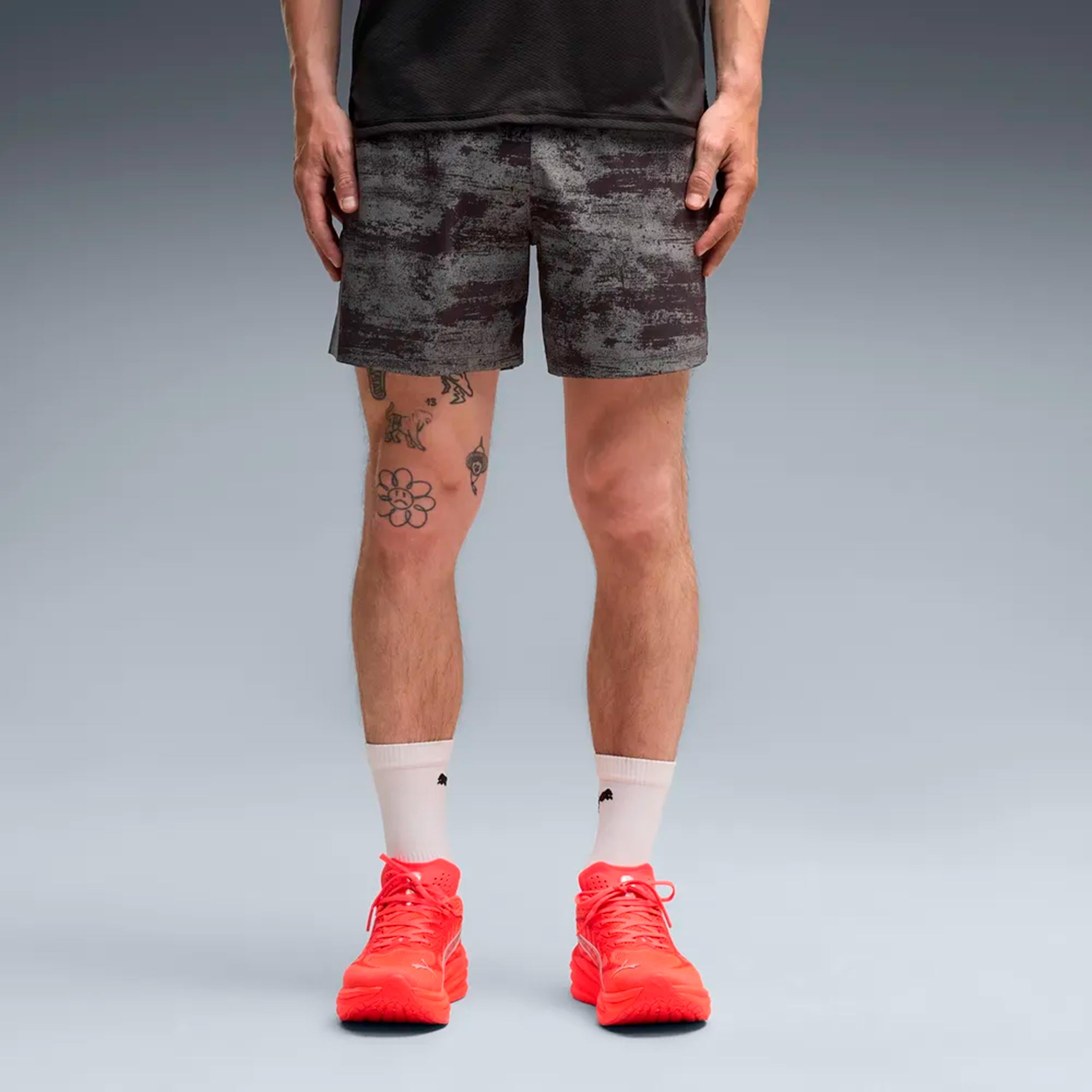 Puma Dreamrun Brightstride AOP 5in  Spodenki do biegania Mężczyźni - czarny