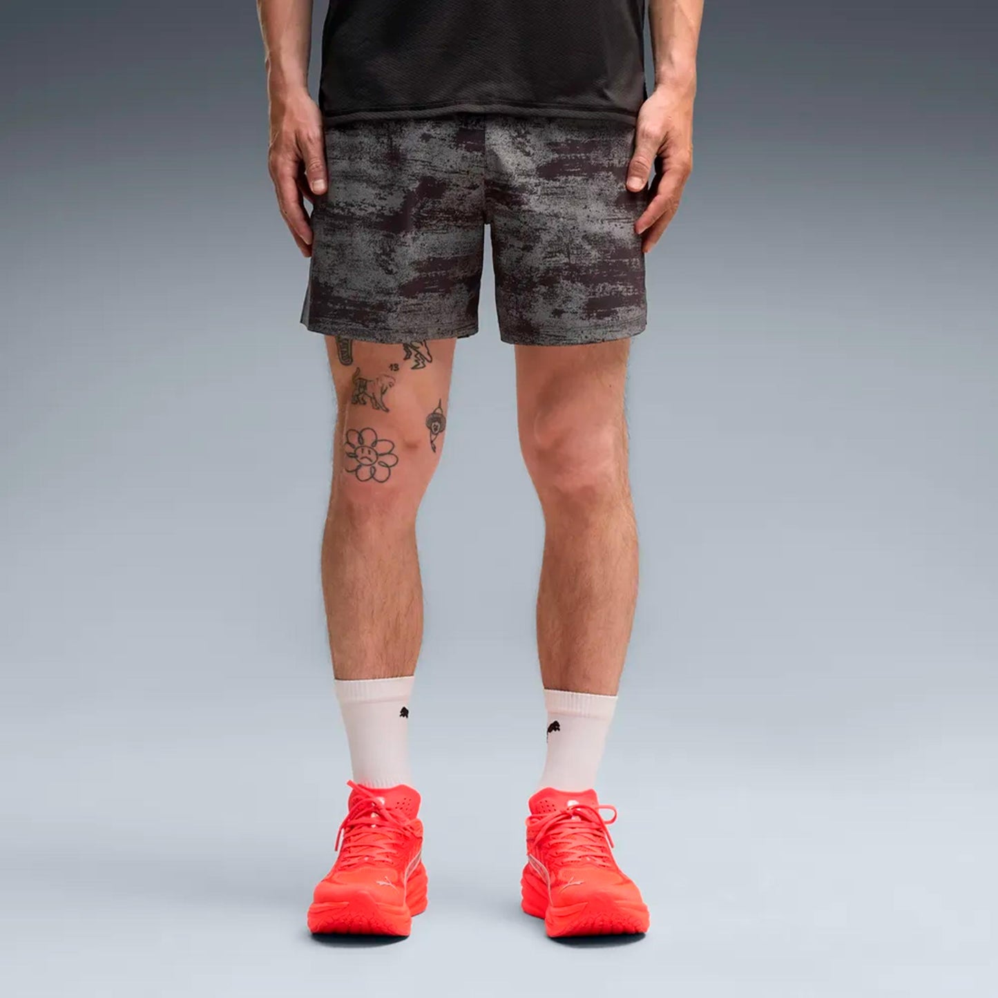 Puma Dreamrun Brightstride AOP 5in  Spodenki do biegania Mężczyźni - czarny