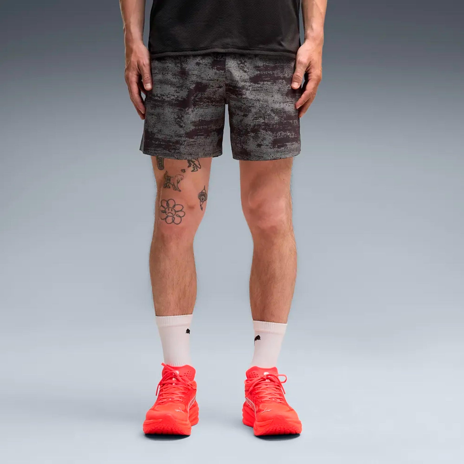 Puma Dreamrun Brightstride AOP 5in  Spodenki do biegania Mężczyźni - czarny