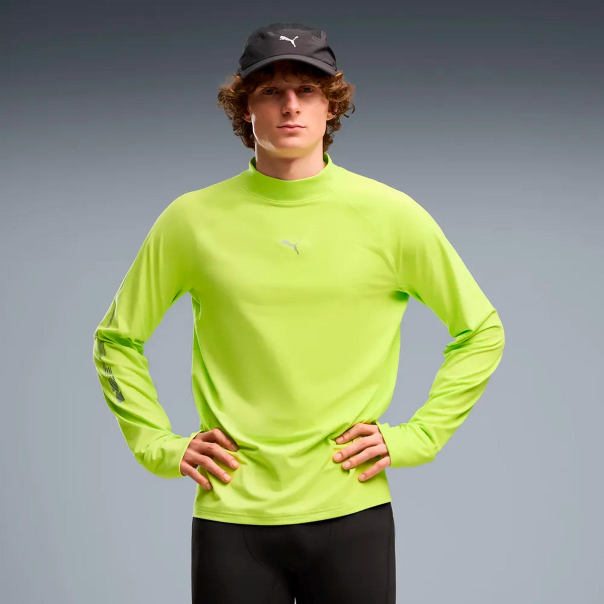Puma Brightstride Cloudspun  Koszulka do biegania Mężczyźni - limonka
