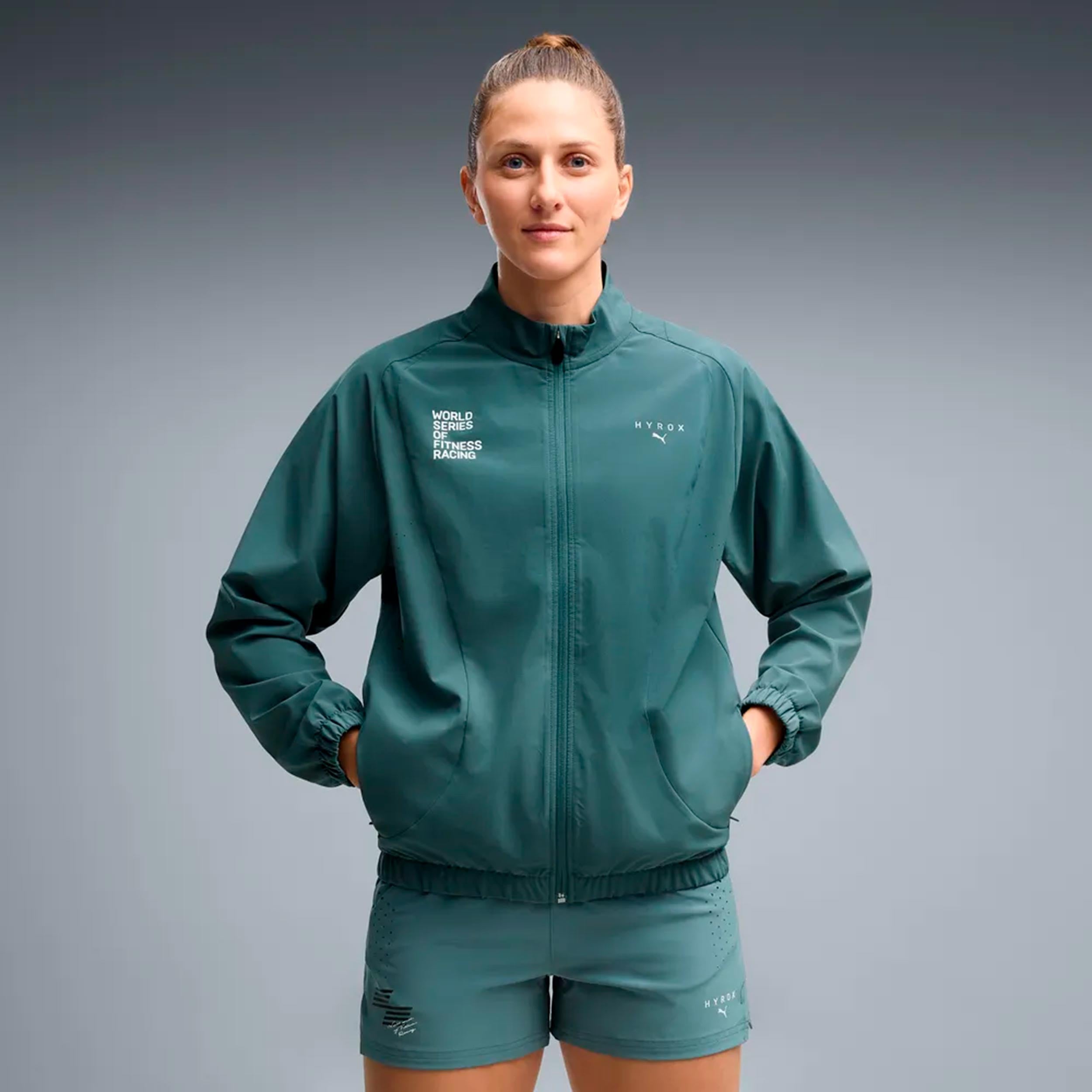 Puma HYROX PWRMODE  Kurtka do biegania Kobiety - zieleń