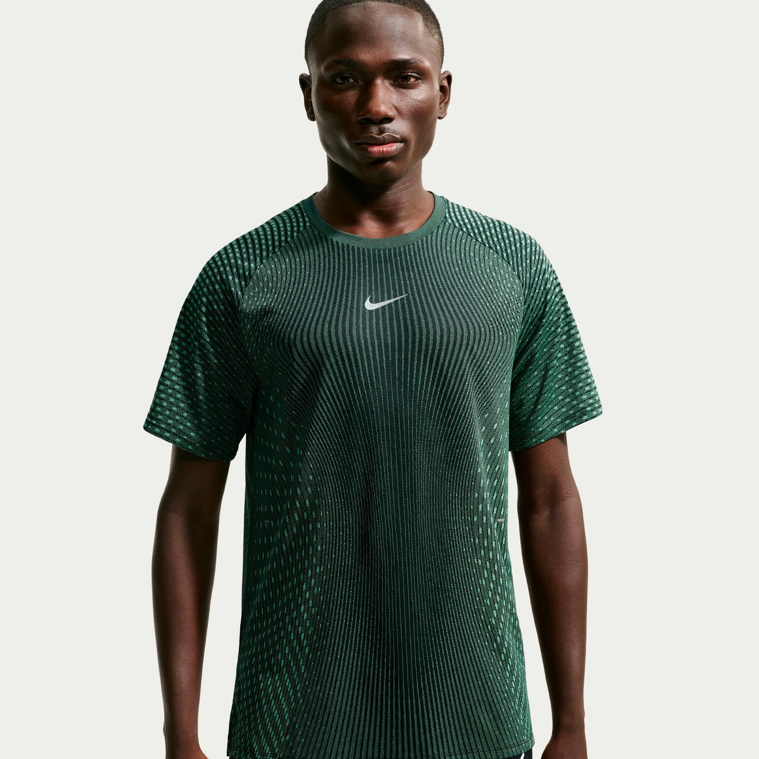 Nike Stride  Koszulka do biegania Mężczyźni - oliwka, czarny