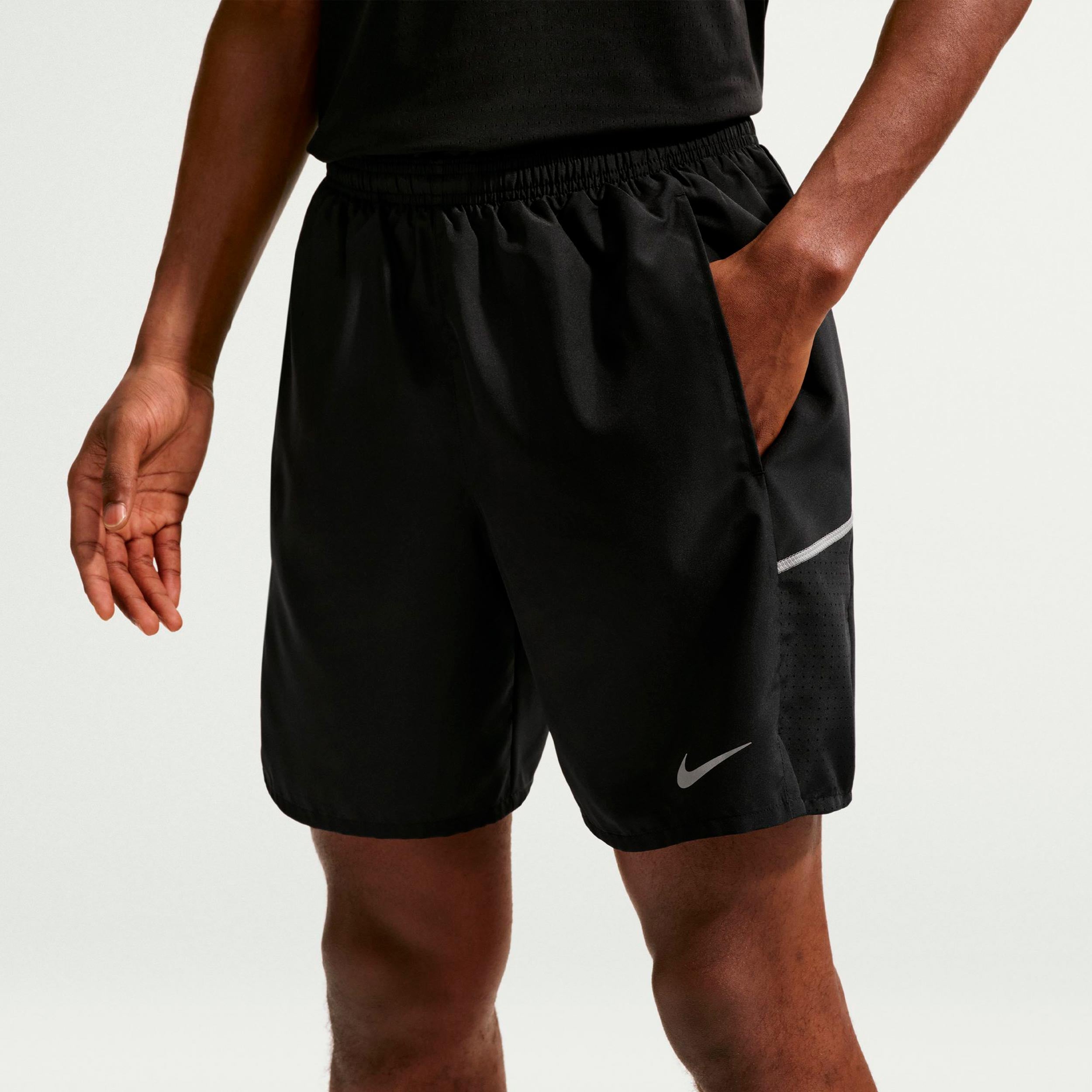 Nike Miler 2in1  Spodenki do biegania Mężczyźni - czarny, srebrny