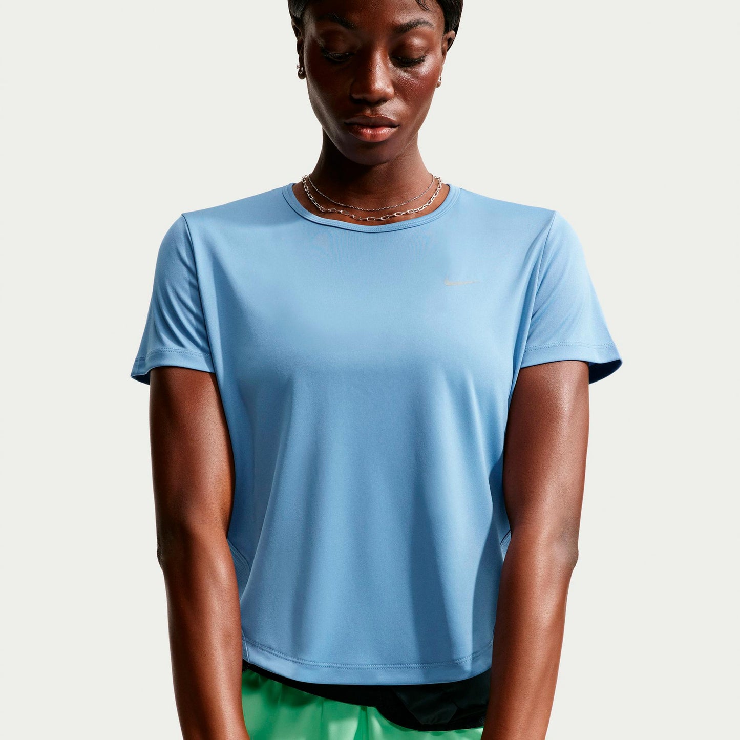 Nike Tempo  Koszulka do biegania Kobiety - niebieski, srebrny