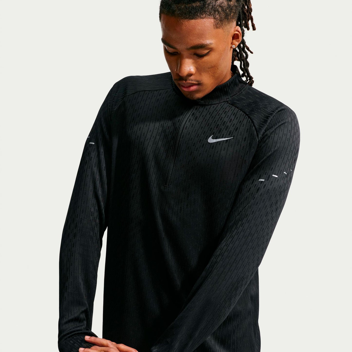 Nike Stride  Koszulka do biegania Mężczyźni - czarny, srebrny