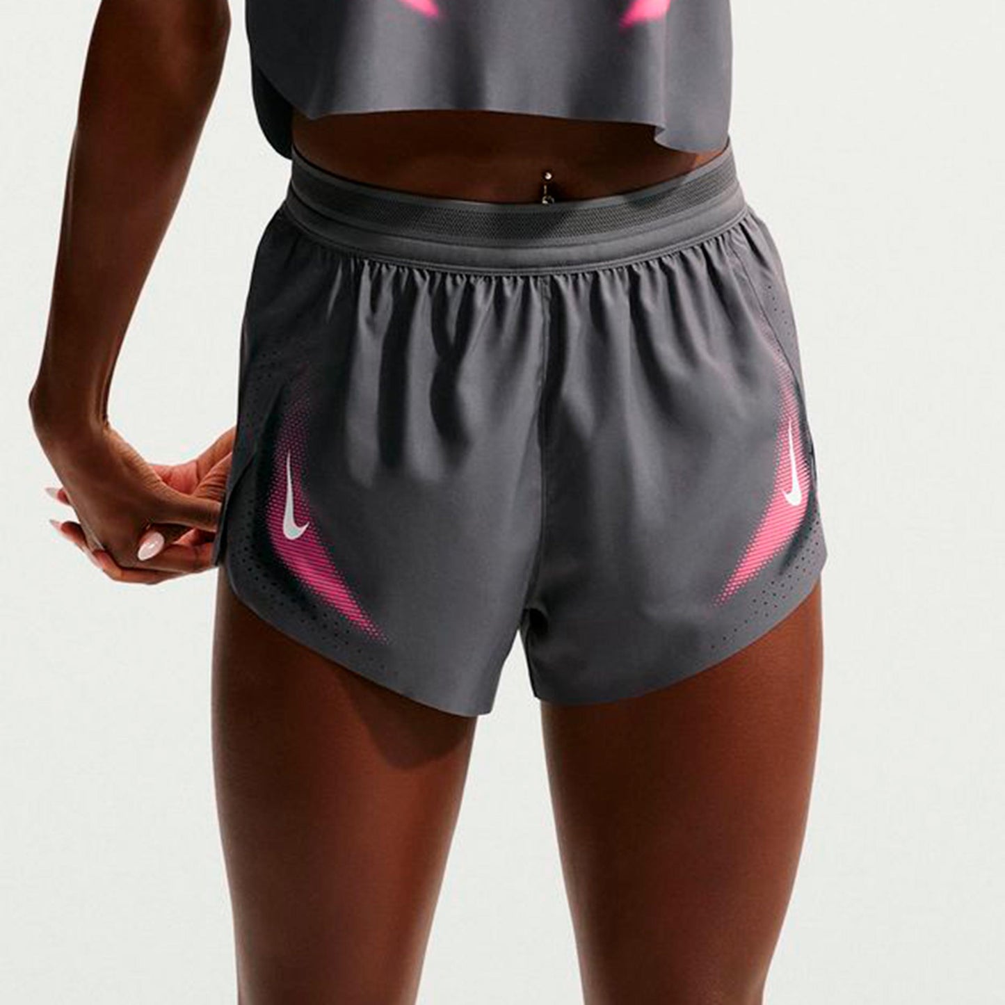 Nike AeroSwift  Spodenki do biegania Kobiety - szary, biały