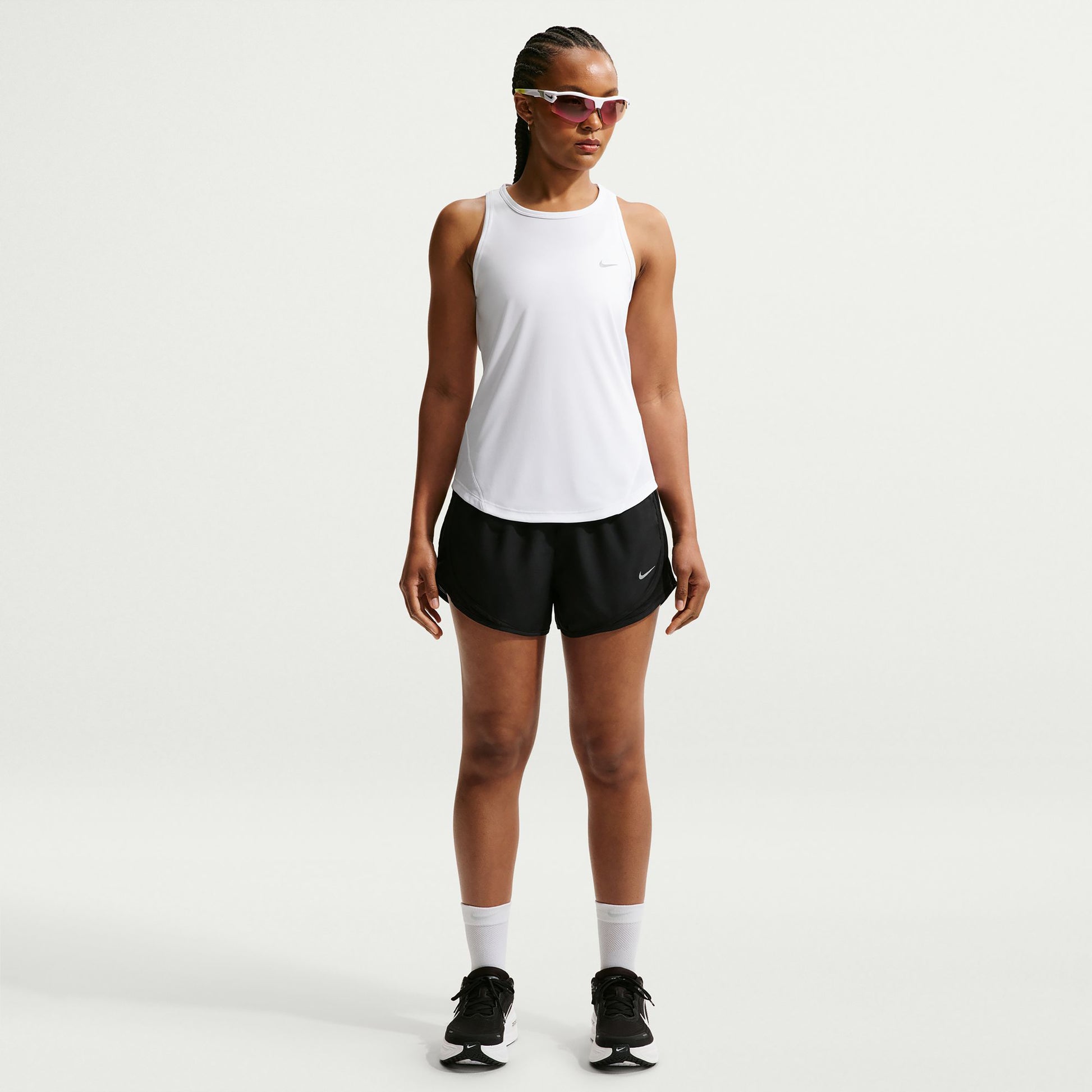 Nike Tempo  Koszulka do biegania Kobiety - biały, srebrny