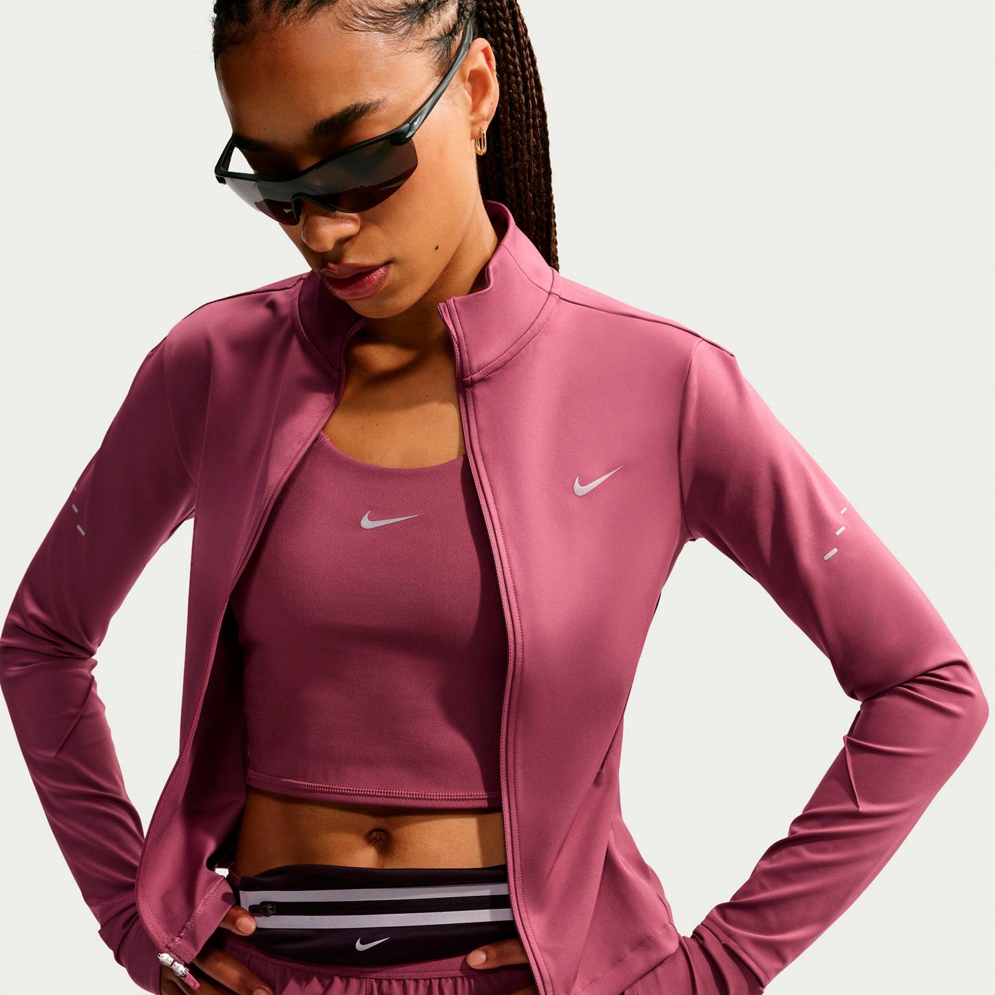 Nike Swift  Kurtka do biegania Kobiety - fiolet, srebrny