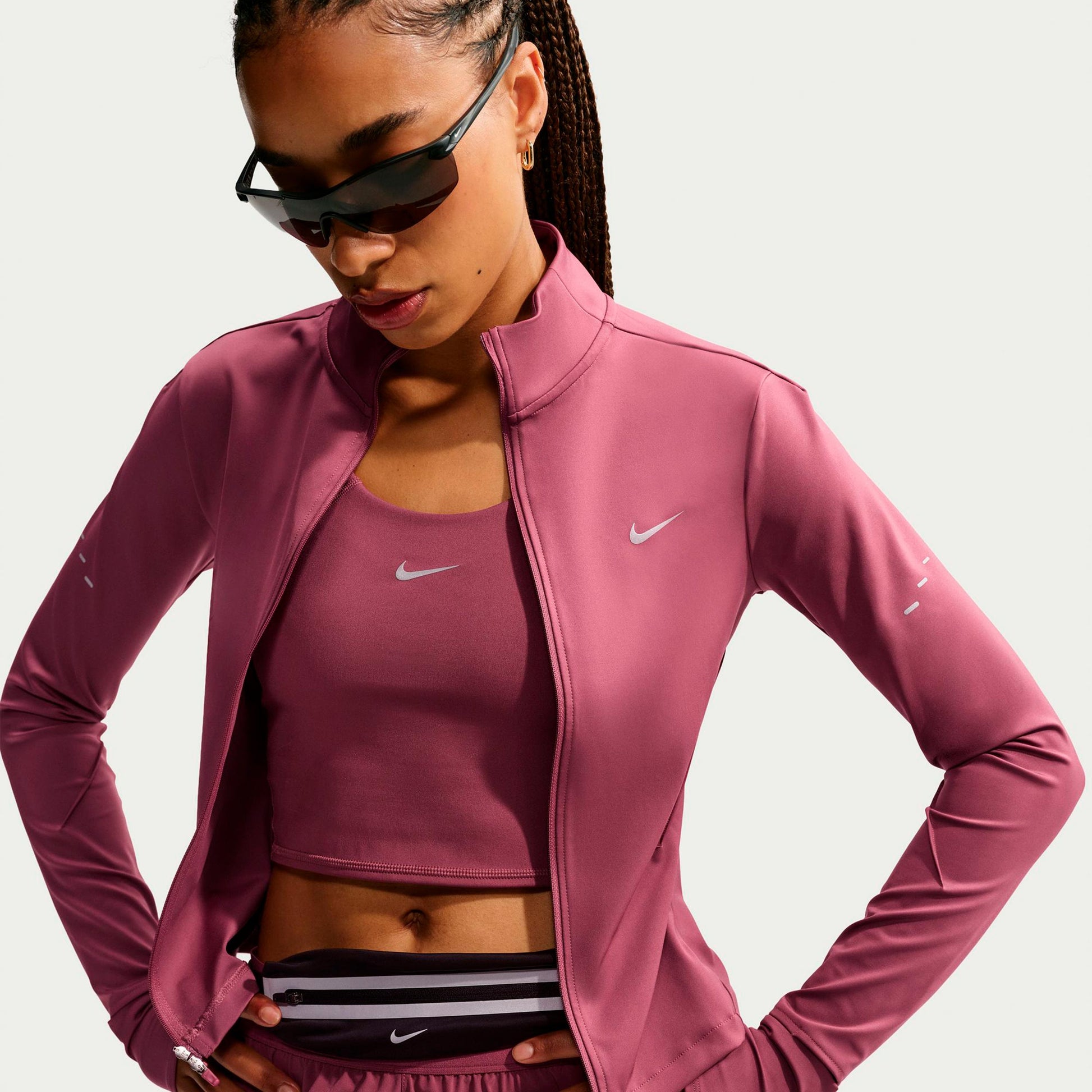 Nike Swift  Kurtka do biegania Kobiety - fiolet, srebrny