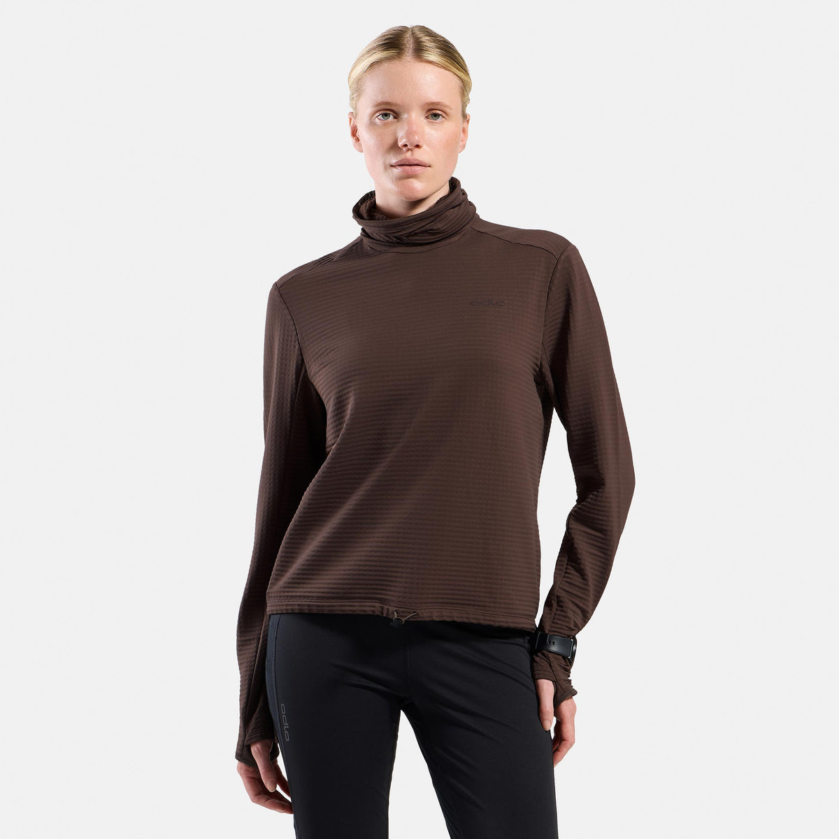 Odlo Essential Thermal Midlayer  Koszulka do biegania Kobiety - brąz