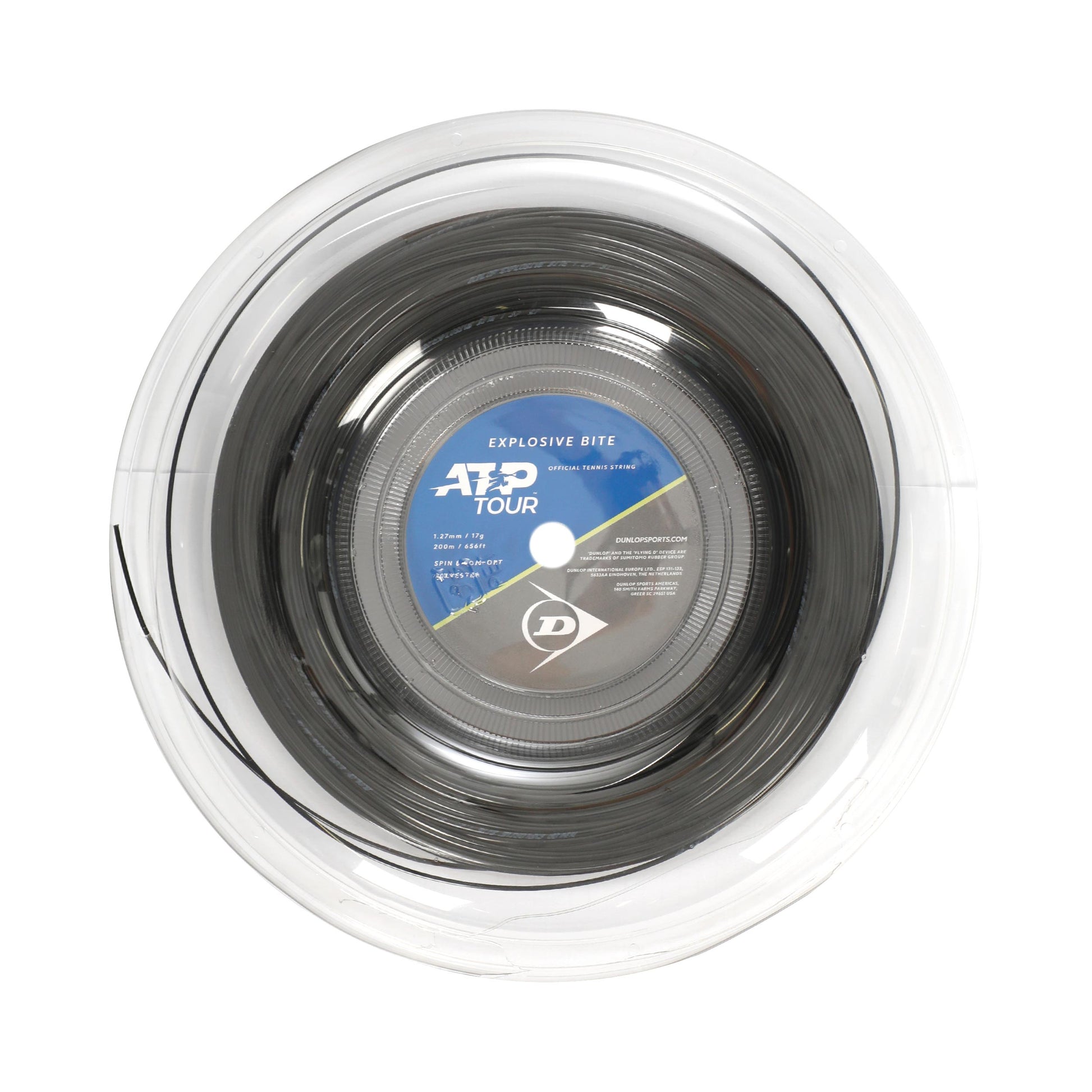 Dunlop Explosive Bite Szpula do naciągów 200m - czarny