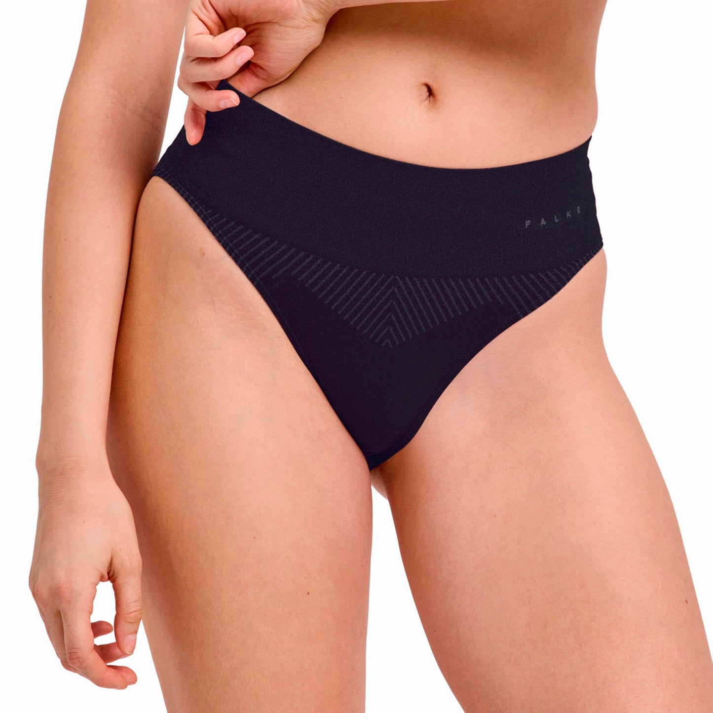 Falke Warm Brief High Waist Majtki Kobiety - czarny