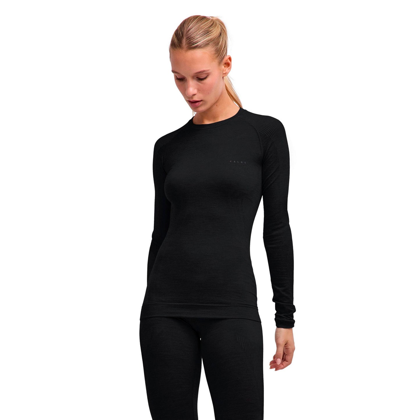Falke Wool Tech Light  Podkoszulka Kobiety - czarny