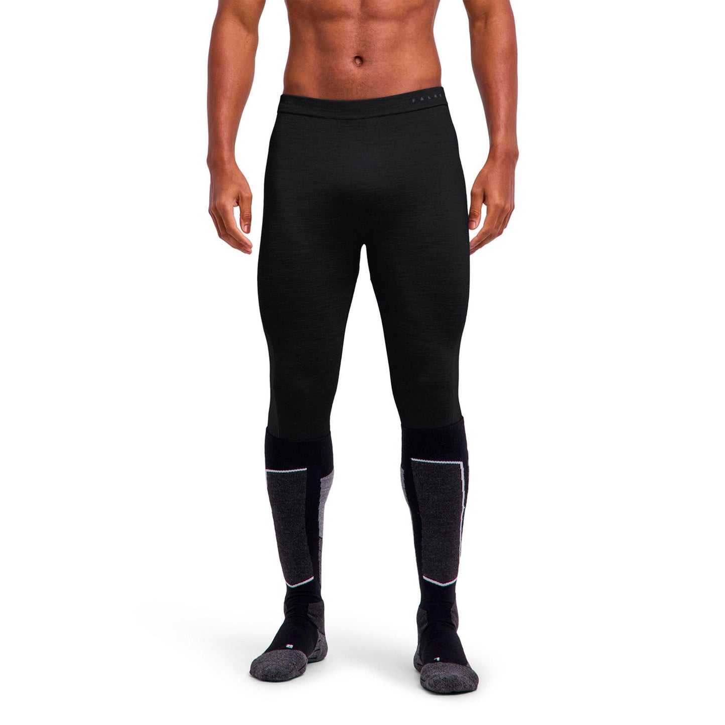Falke Wool Tech Light 3/4  Getry Mężczyźni - czarny