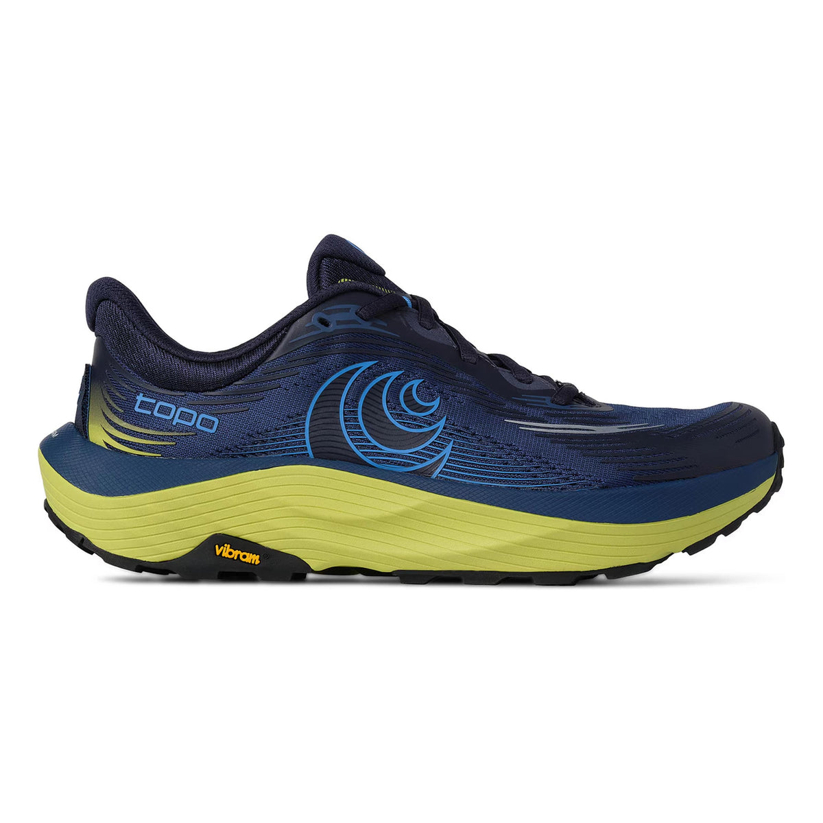 TOPO ATHLETIC Ultraventure 5 But trailowy Mężczyźni - ciemnoniebieski, limonka