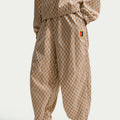 Mid-Rise Oversized Spodnie dresowe Kobiety - beż