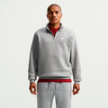 1/2-Zip Fleece Bluza Mężczyźni - szary