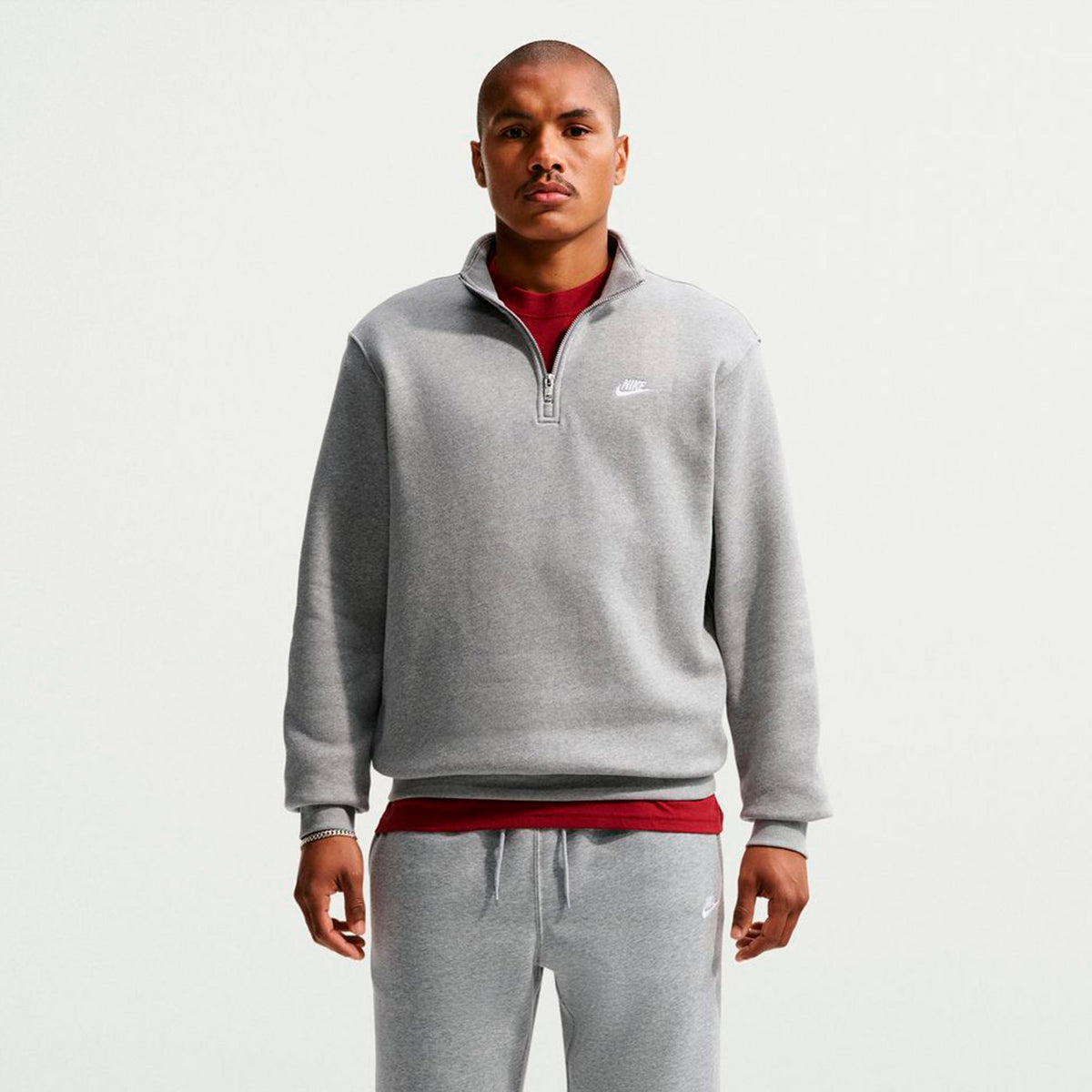 Nike 1/2-Zip Fleece Bluza Mężczyźni - szary