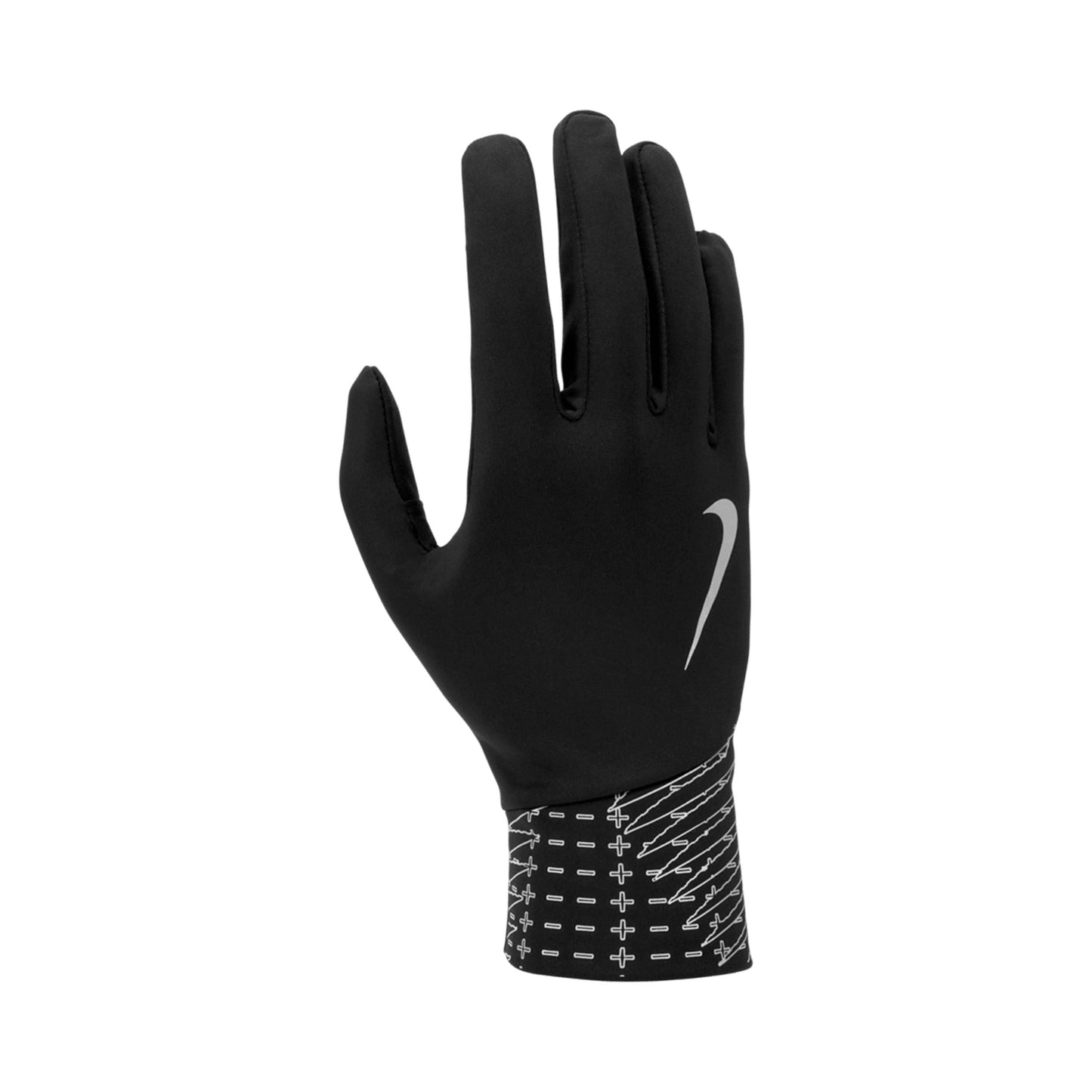 Nike Pacer Lightweight Reflective  Rękawiczki do biegania Mężczyźni - czarny, srebrny