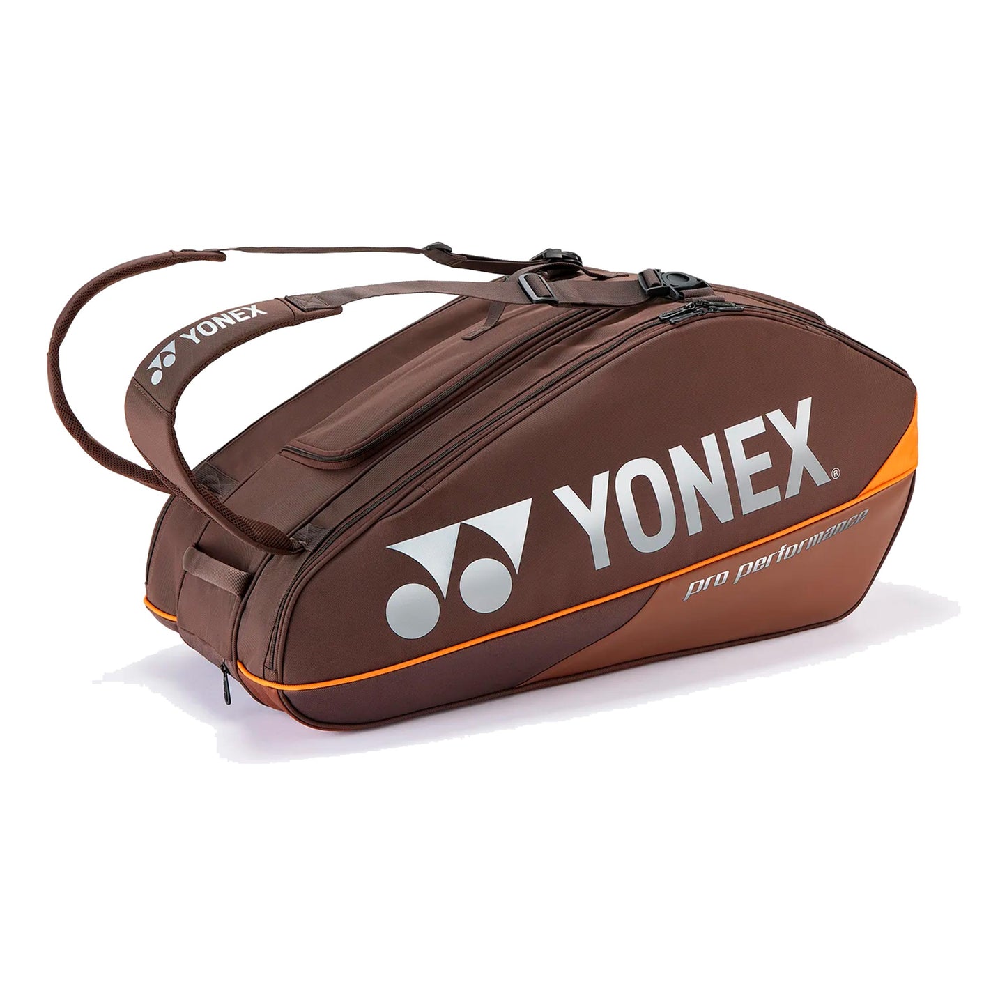 Yonex Pro Racquet Bag Espresso Brown Torba na rakiete 9s - brąz, pomarańczowy