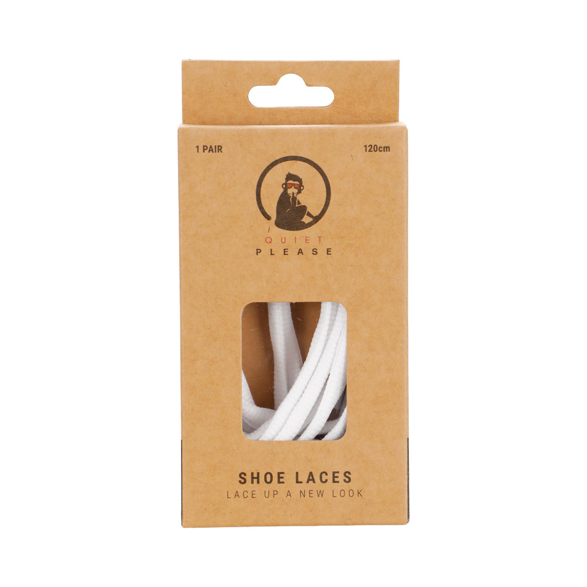 Quiet Please QP shoe laces 120cm Sznurówki - biały