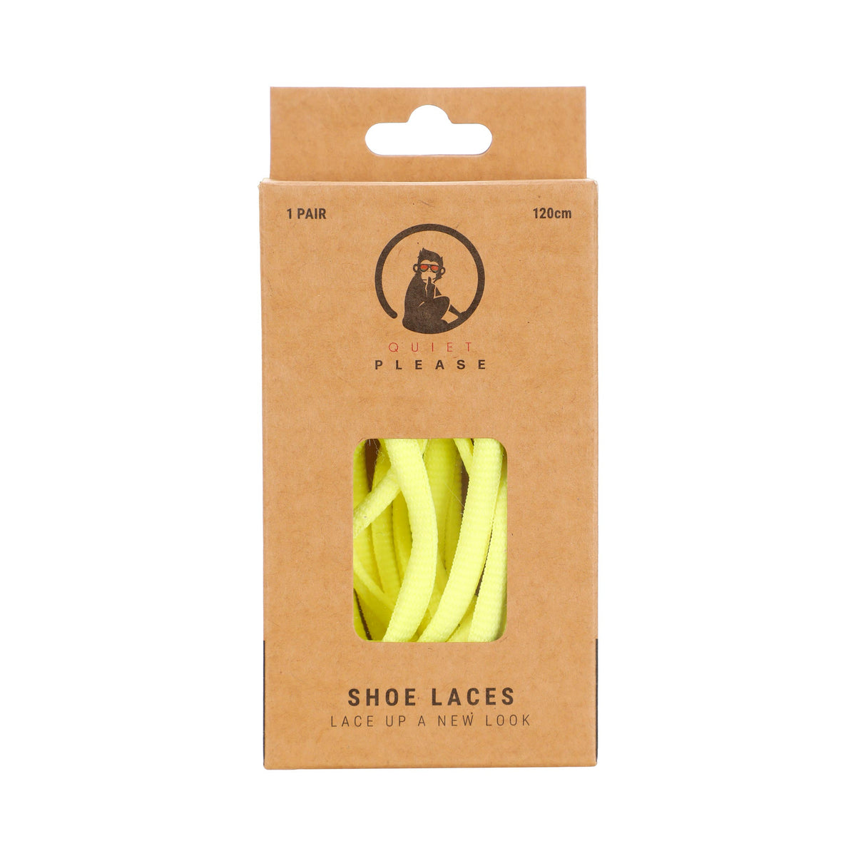 Quiet Please QP shoe laces 120cm Sznurówki - żółty