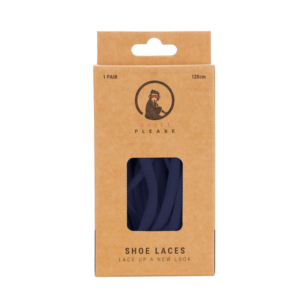 Quiet Please QP shoe laces 120cm Sznurówki - ciemnoniebieski