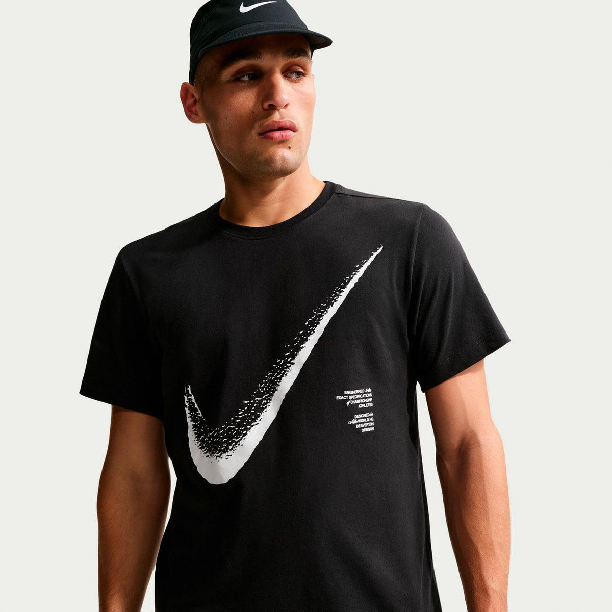 Nike Dri-Fit STD Koszulka Mężczyźni - czarny, biały