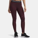 Under Armour ODZIEŻ Under Armour ColdGear Textured Getry Kobiety-czerwone wino