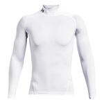 Under Armour ODZIEŻ Under Armour Heatgear Comp Mock Długi Rękaw Mężczyźni-Biały