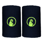 Quiet Please Odzież tenisowa Quiet Please Long Opaska przeciwpotna Opakowanie 2 szt. Unisex - ciemnoniebieski, neonowy zielony